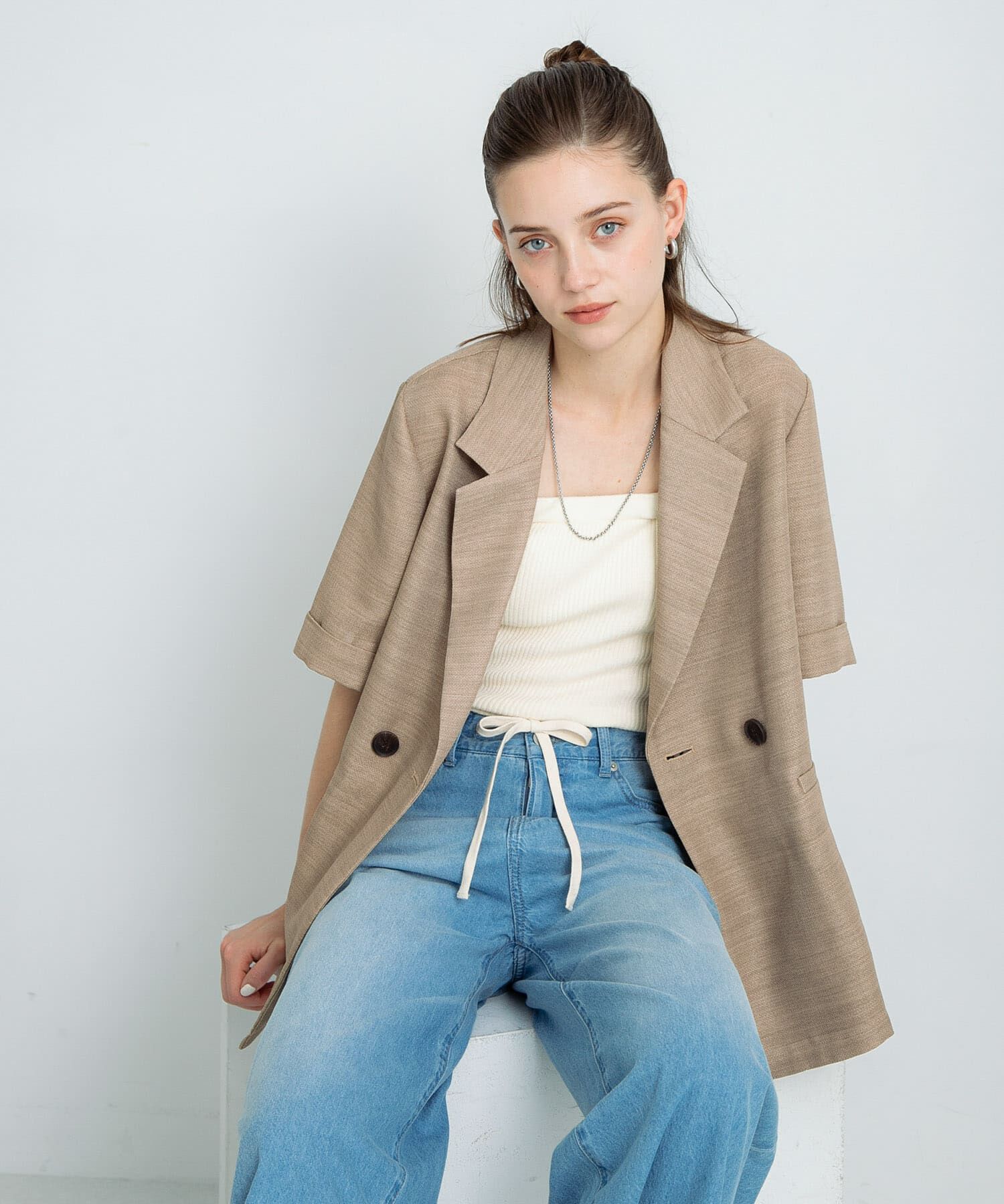 Sonny Label 「メッシュハーフスリーブジャケット」|その他|