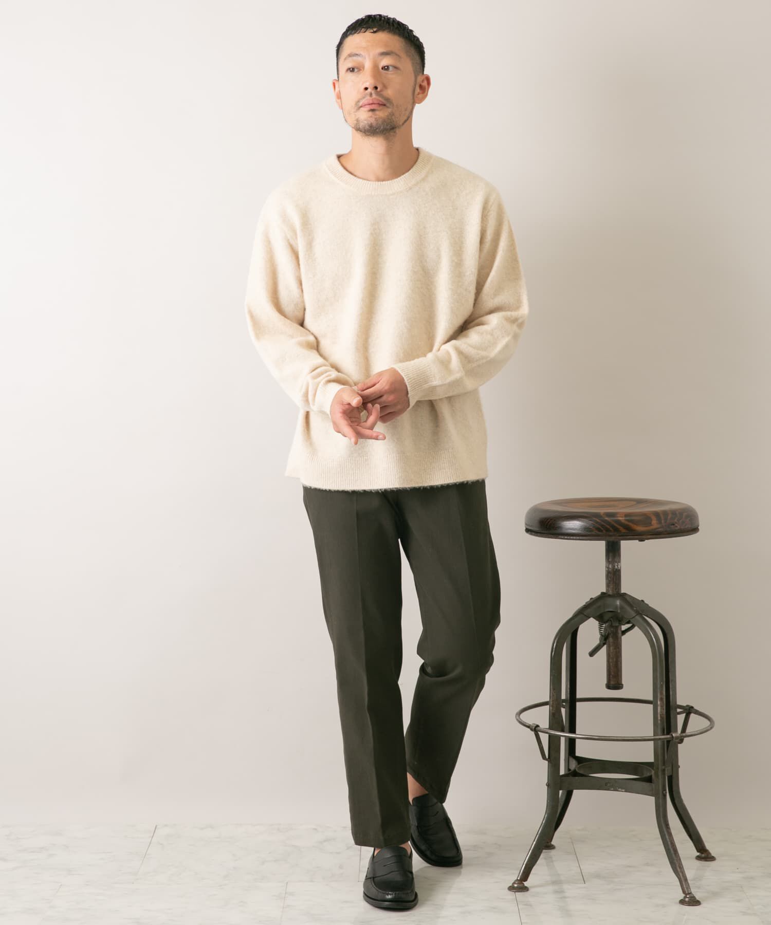 URBAN RESEARCH ROSSO「『XLサイズあり』ウールシャギーニット」|ニット・セーター|