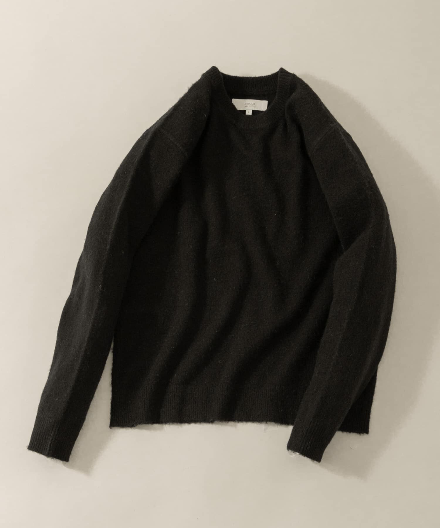 URBAN RESEARCH ROSSO「『XLサイズあり』ウールシャギーニット」|ニット・セーター|ブラック