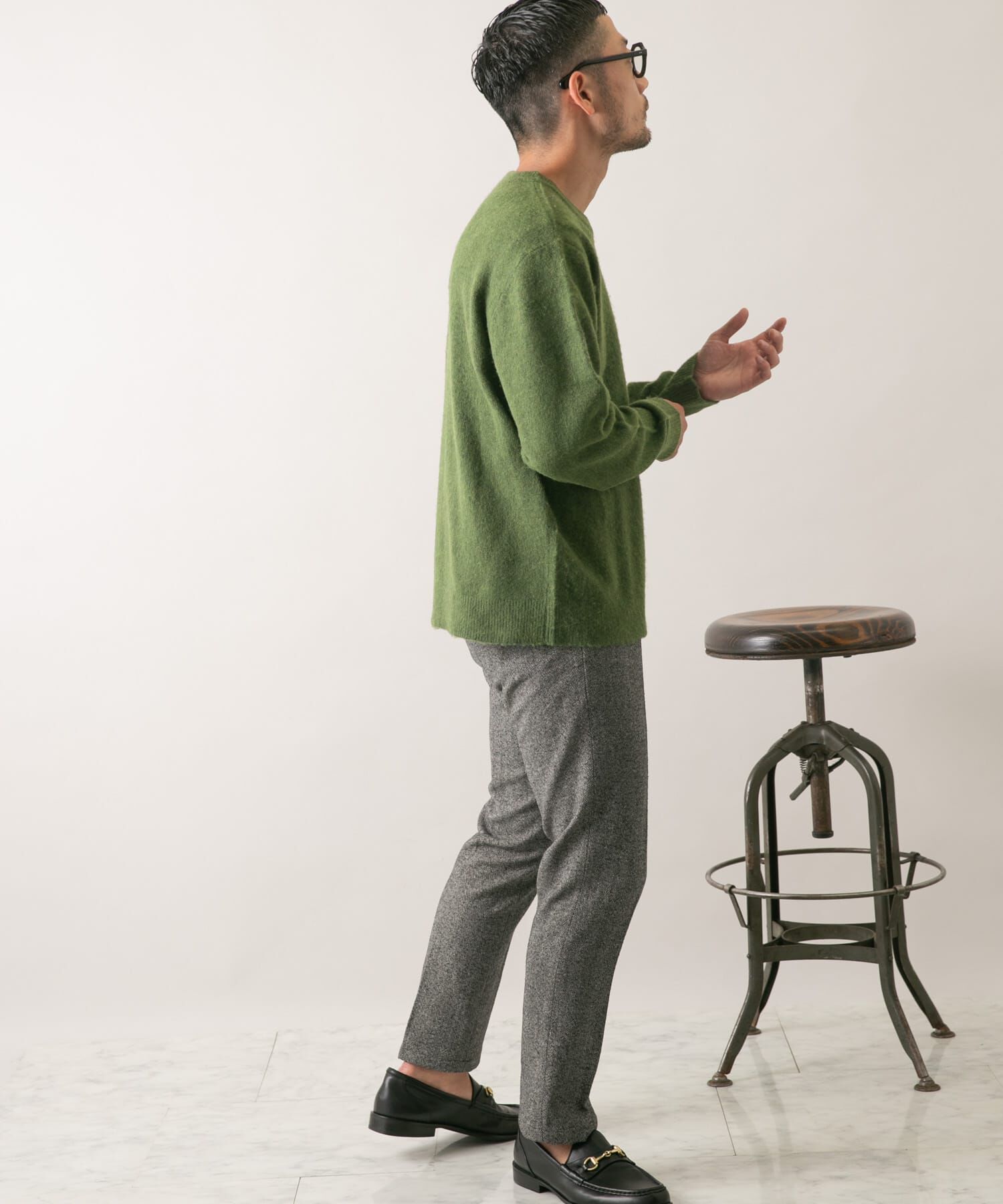 URBAN RESEARCH ROSSO「『XLサイズあり』ウールシャギーニット」|ニット・セーター|