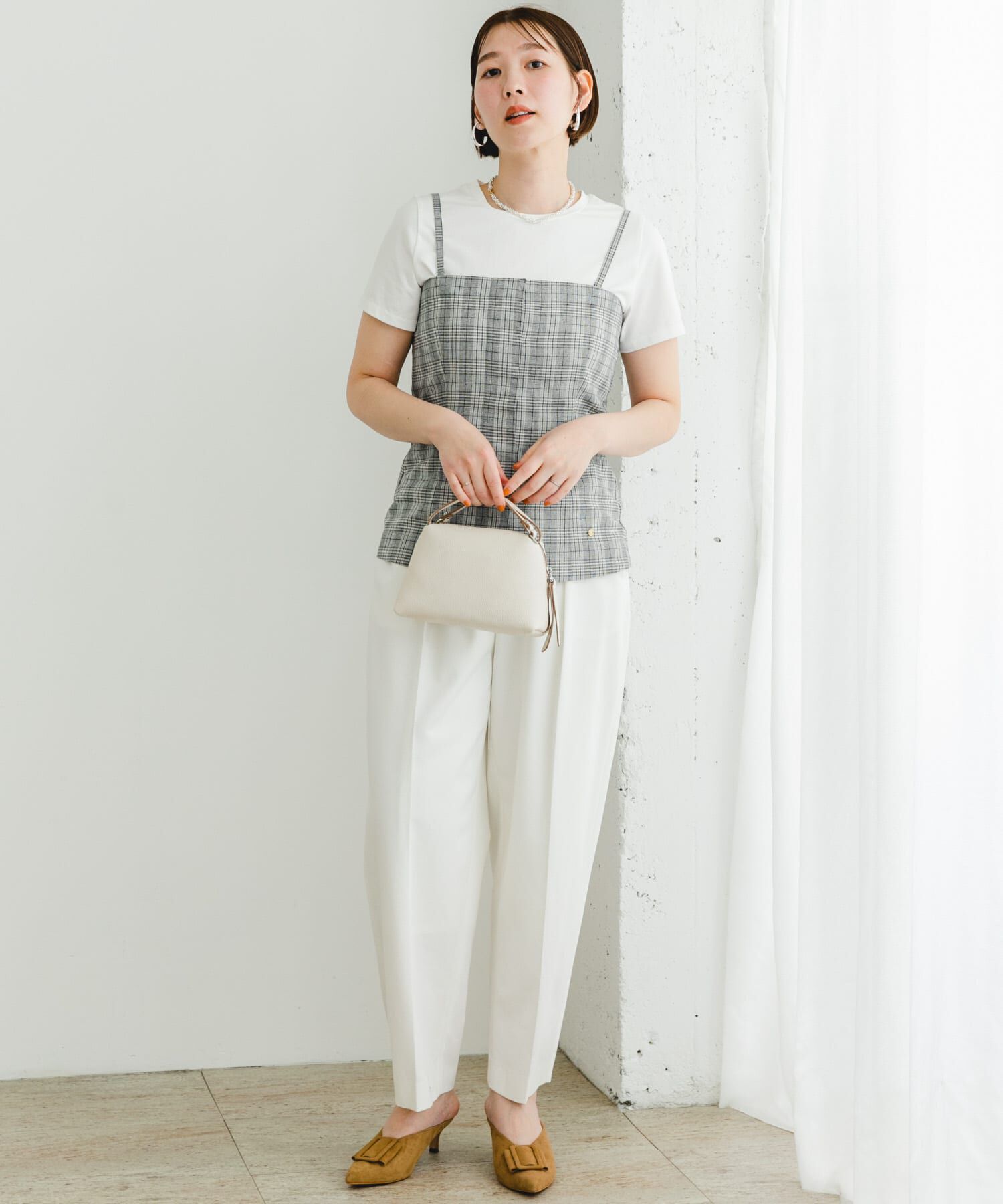 URBAN RESEARCH ROSSO「F by ROSSO　リネン混ビスチェ+半袖Tシャツ」|Tシャツ・カットソー|