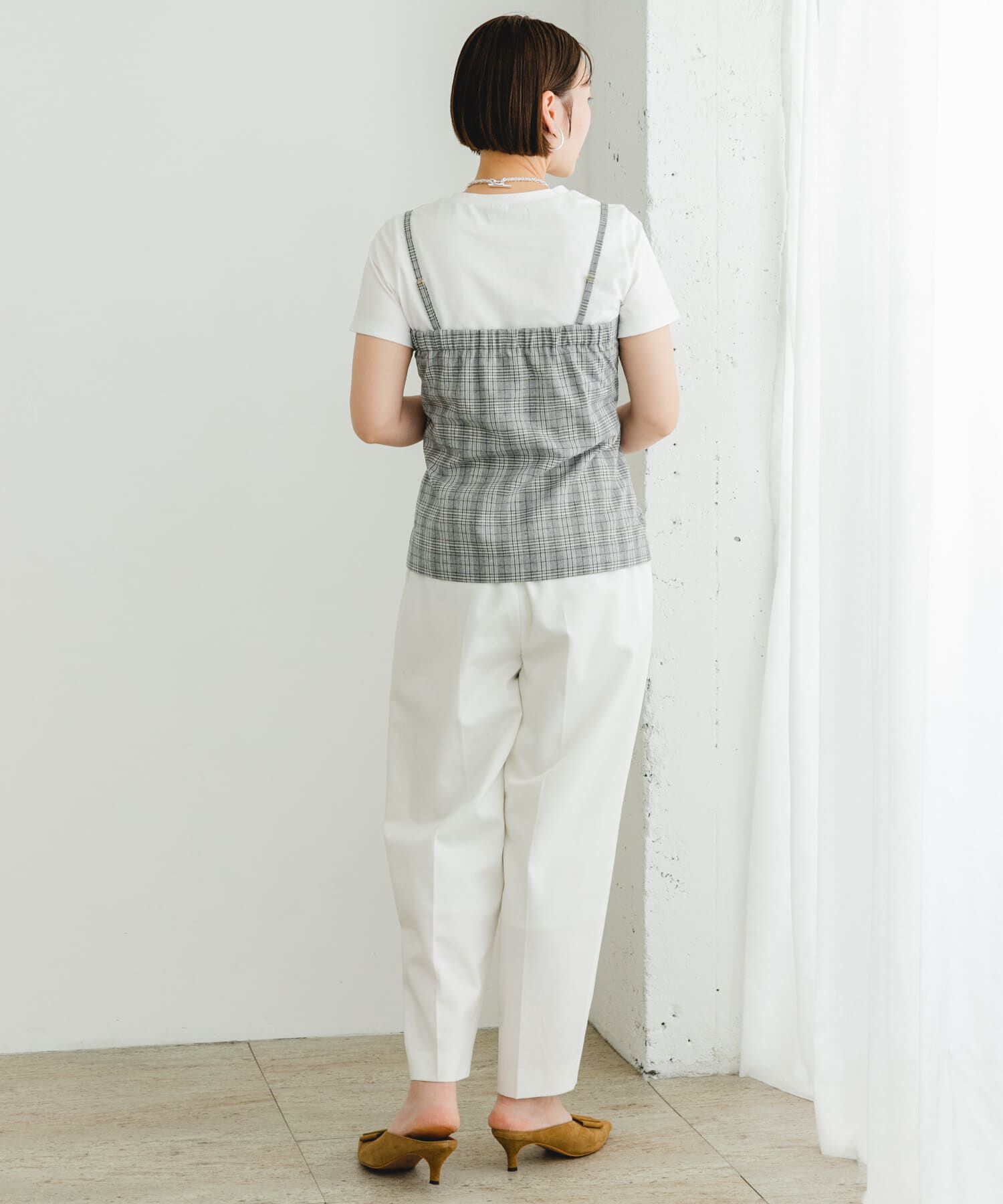 URBAN RESEARCH ROSSO「F by ROSSO　リネン混ビスチェ+半袖Tシャツ」|Tシャツ・カットソー|