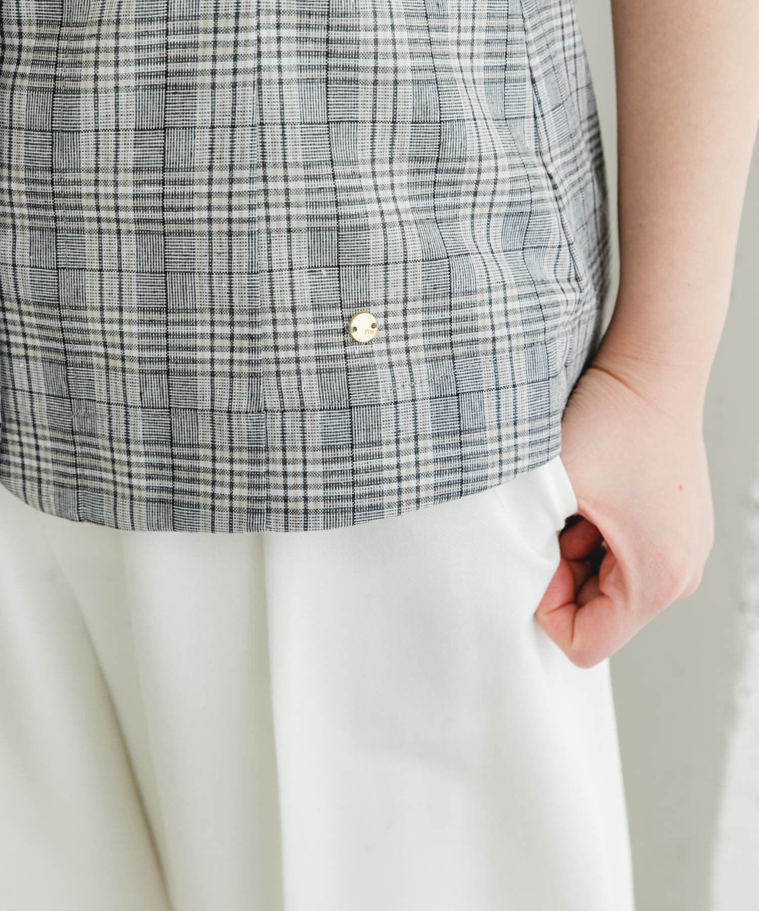 URBAN RESEARCH ROSSO「F by ROSSO　リネン混ビスチェ+半袖Tシャツ」|Tシャツ・カットソー|