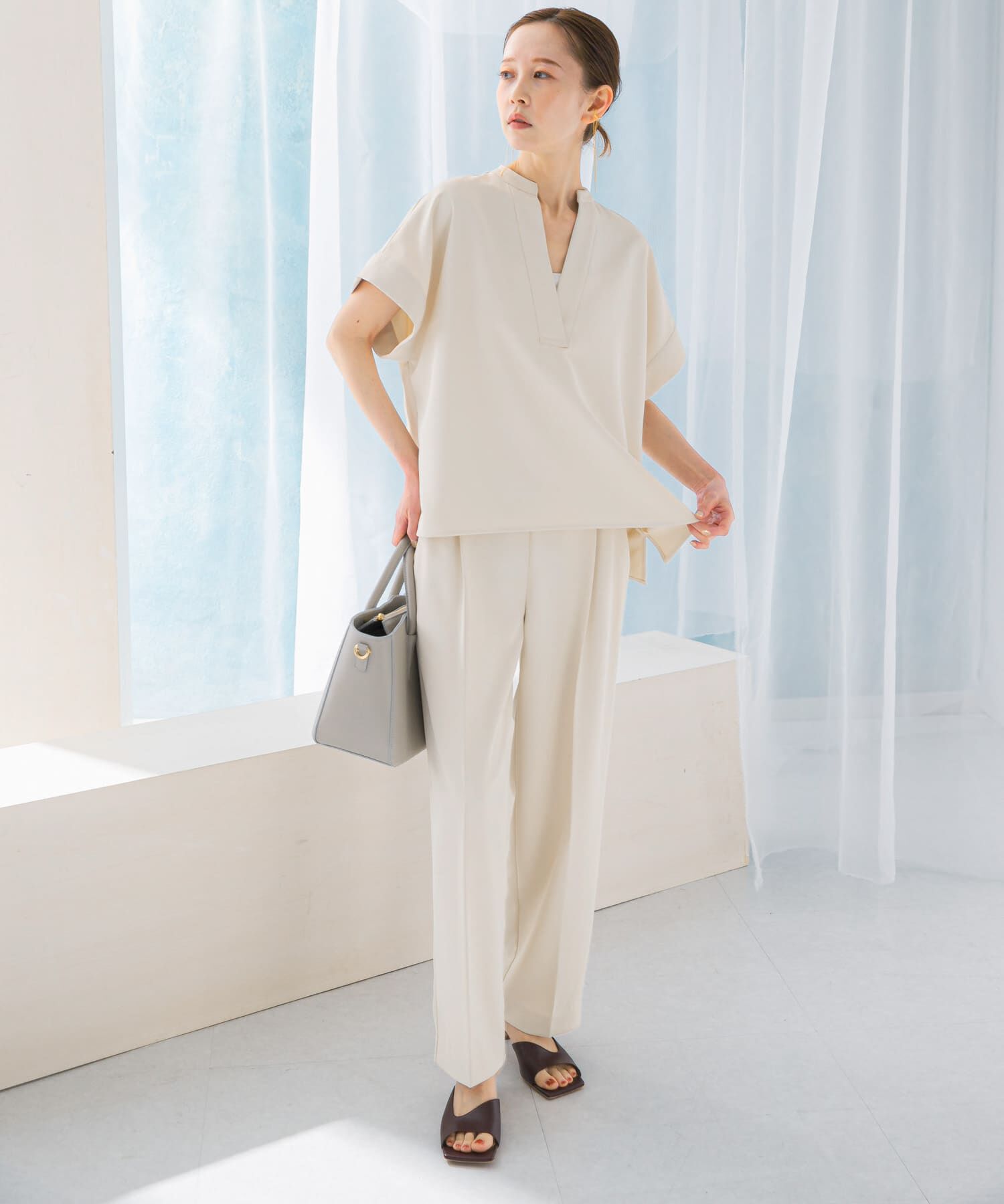 URBAN RESEARCH ROSSO「『WEB/一部店舗限定』『撥水』センタープレスイージーパンツ」|その他|