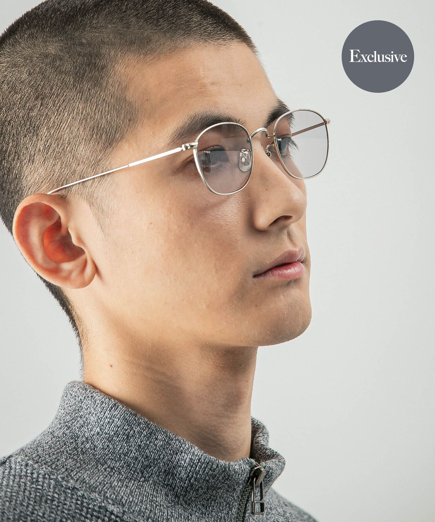 URBAN RESEARCH「『別注』KANEKO OPTICAL&times;URBAN RESEARCH　URA-8」|メガネ|シルバー系その他