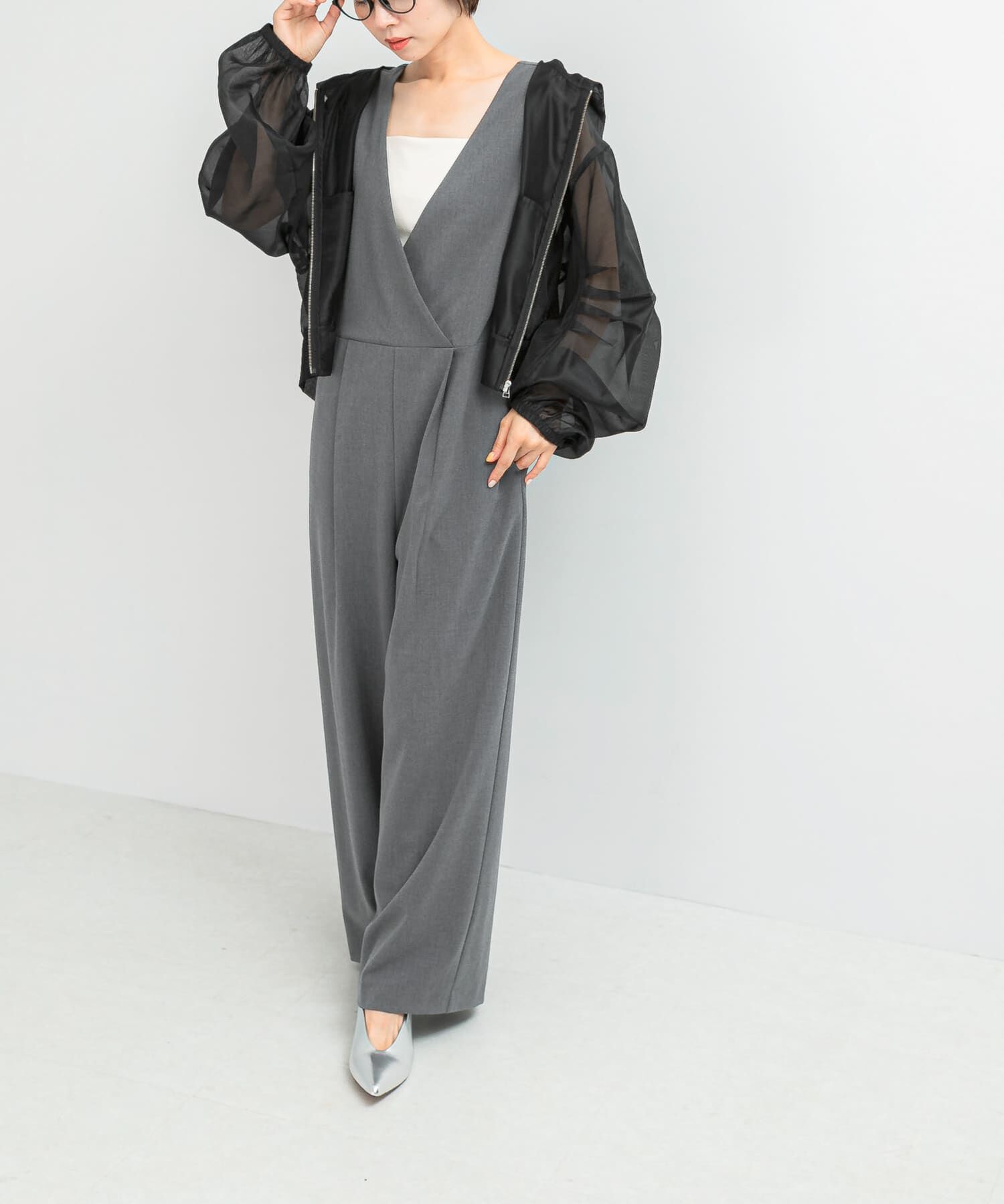 URBAN RESEARCH ROSSO「ELENDEEK　HOODIE SHEER BLOUSON」|ブルゾン・スタジャン|