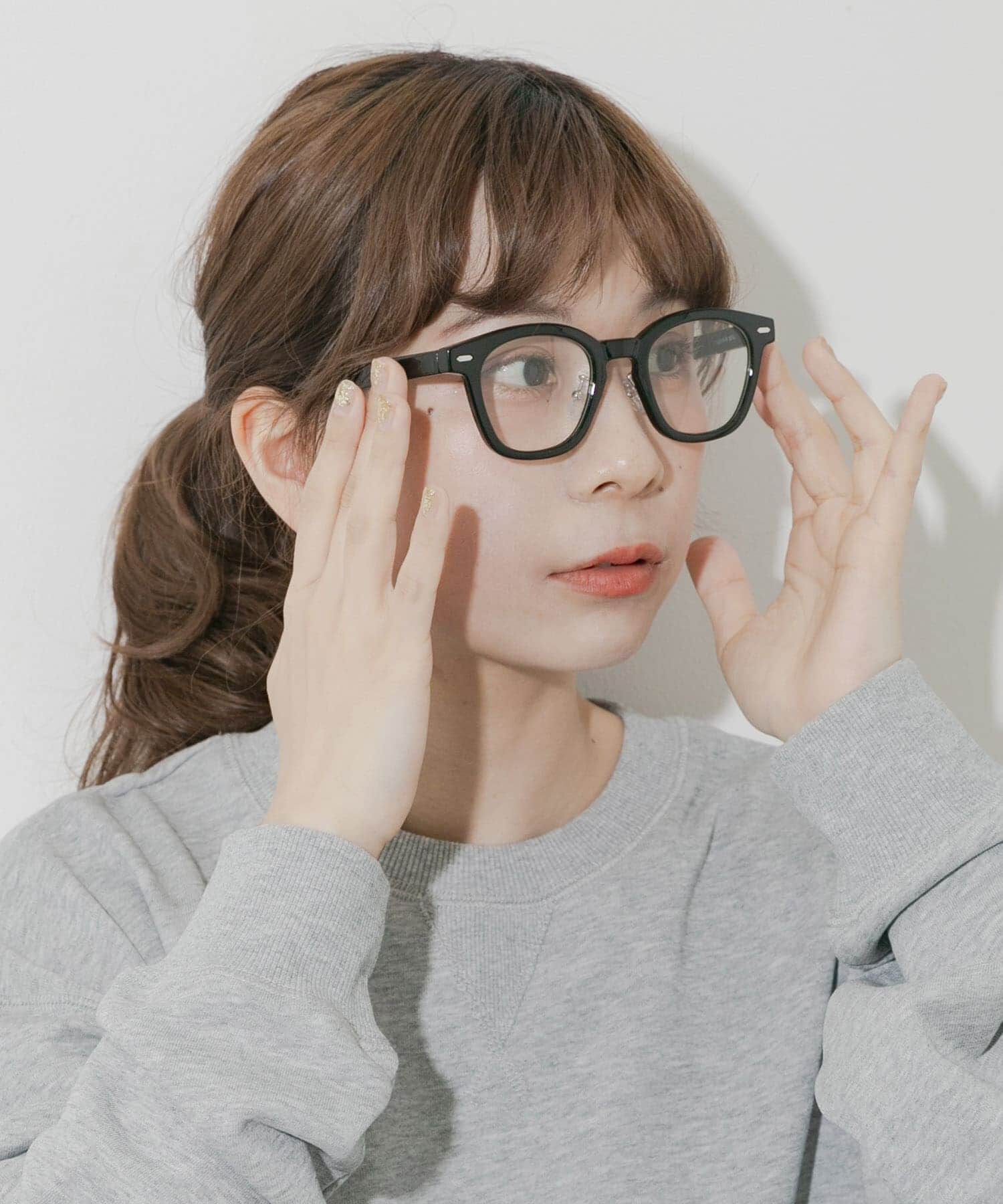 SMELLY「ウェリントンダテメガネ」|メガネ|ブラック