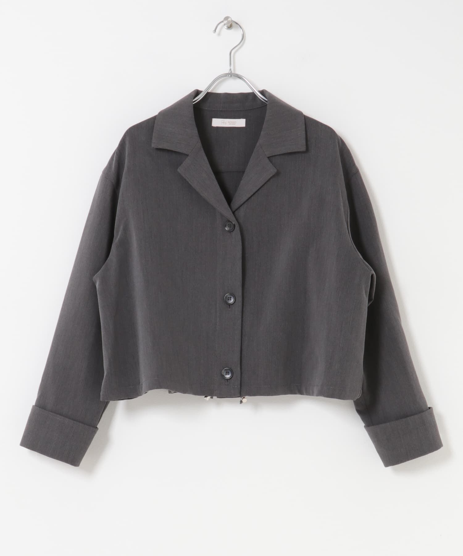 URBAN RESEARCH ROSSO「F by ROSSO　オープンカラーシャツジャケット」|ノーカラーコート|