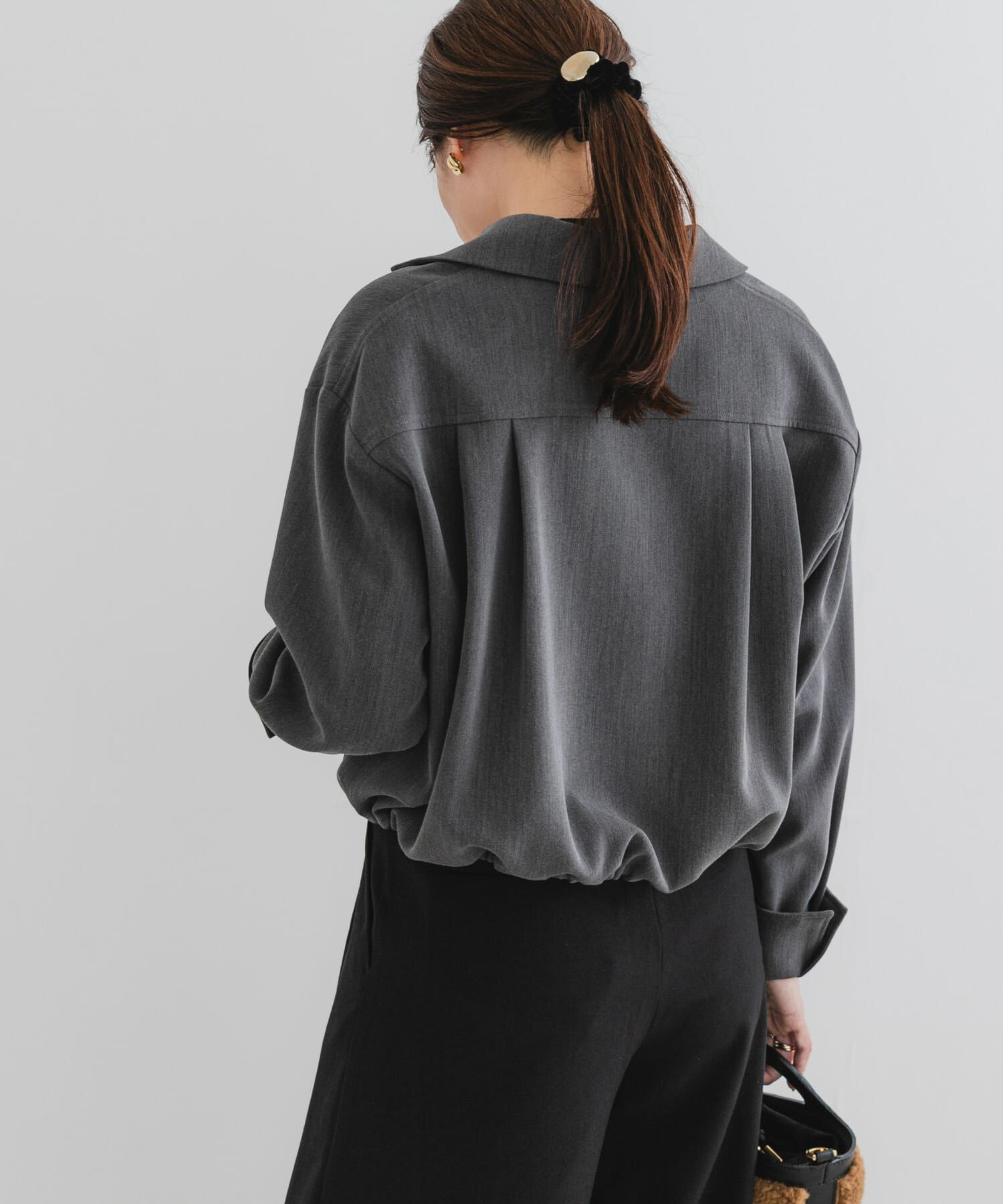 URBAN RESEARCH ROSSO「F by ROSSO　オープンカラーシャツジャケット」|ノーカラーコート|