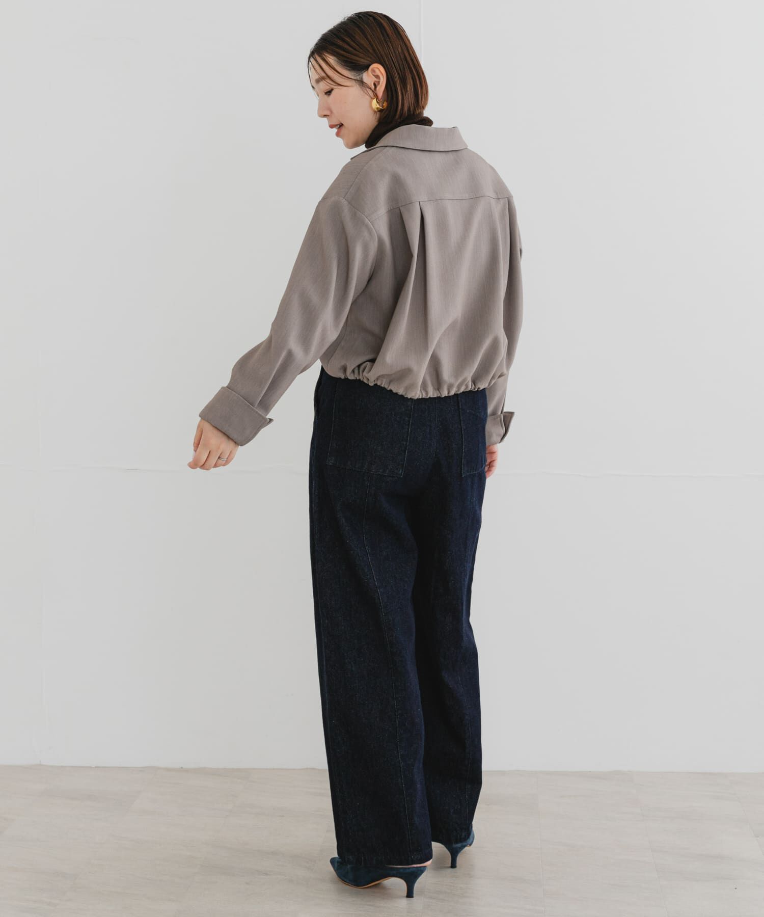 URBAN RESEARCH ROSSO「F by ROSSO　オープンカラーシャツジャケット」|ノーカラーコート|