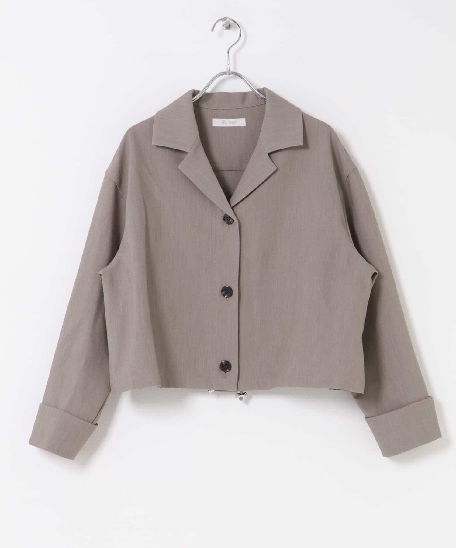 URBAN RESEARCH ROSSO「F by ROSSO　オープンカラーシャツジャケット」|ノーカラーコート|