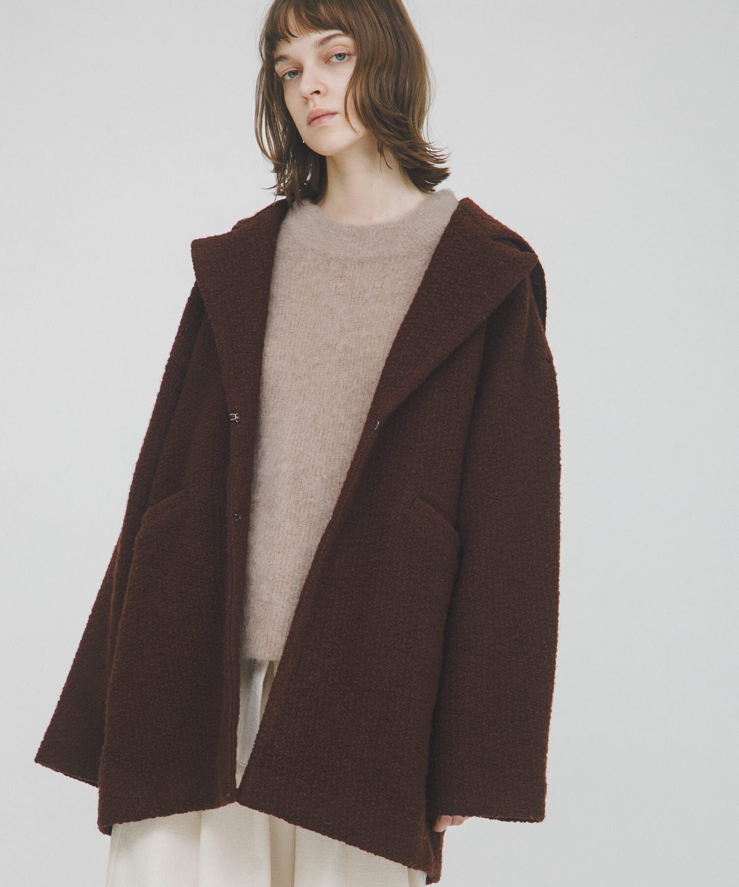 LAATO「sailor collar coat」|ノーカラーコート|