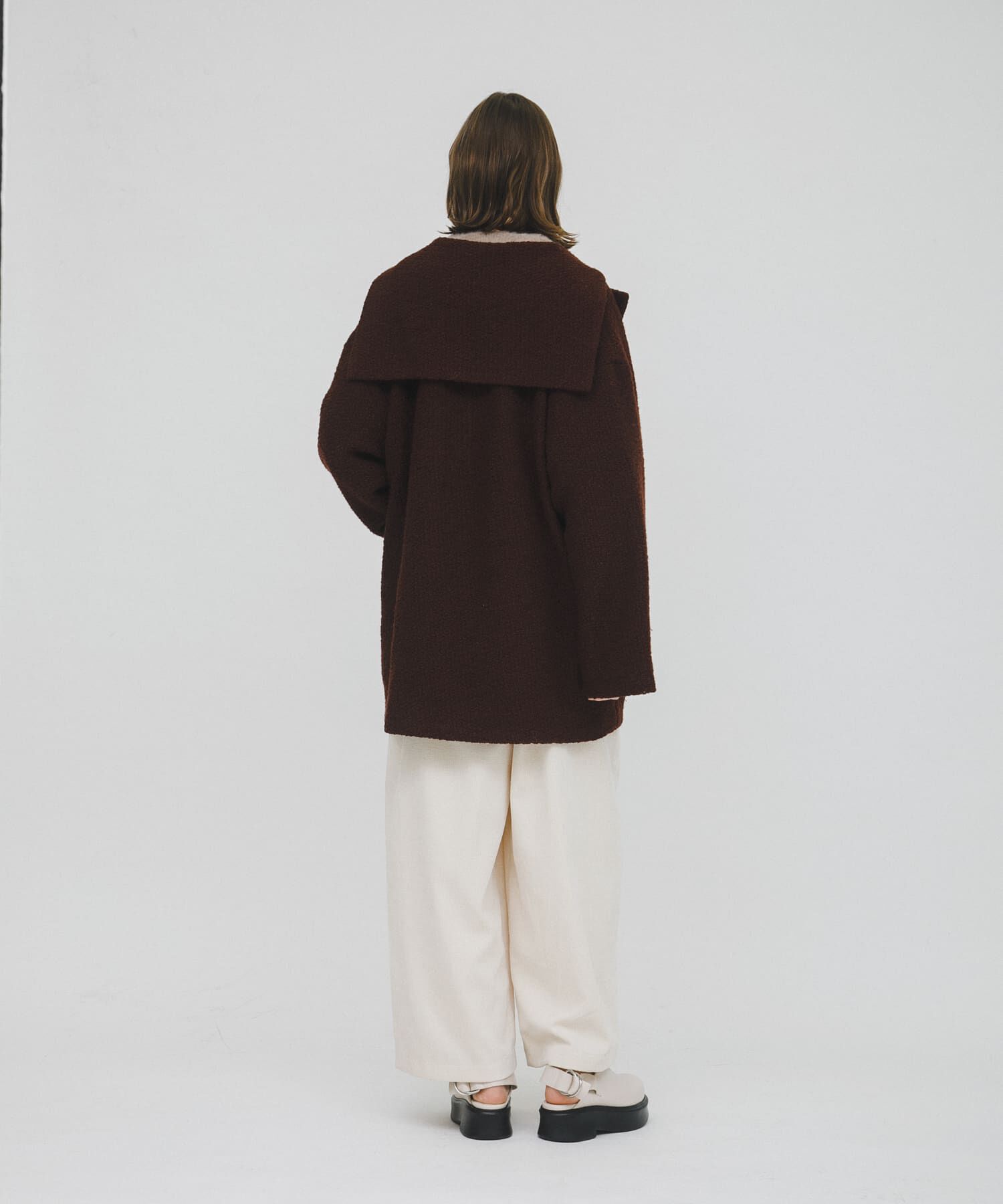 LAATO「sailor collar coat」|ノーカラーコート|