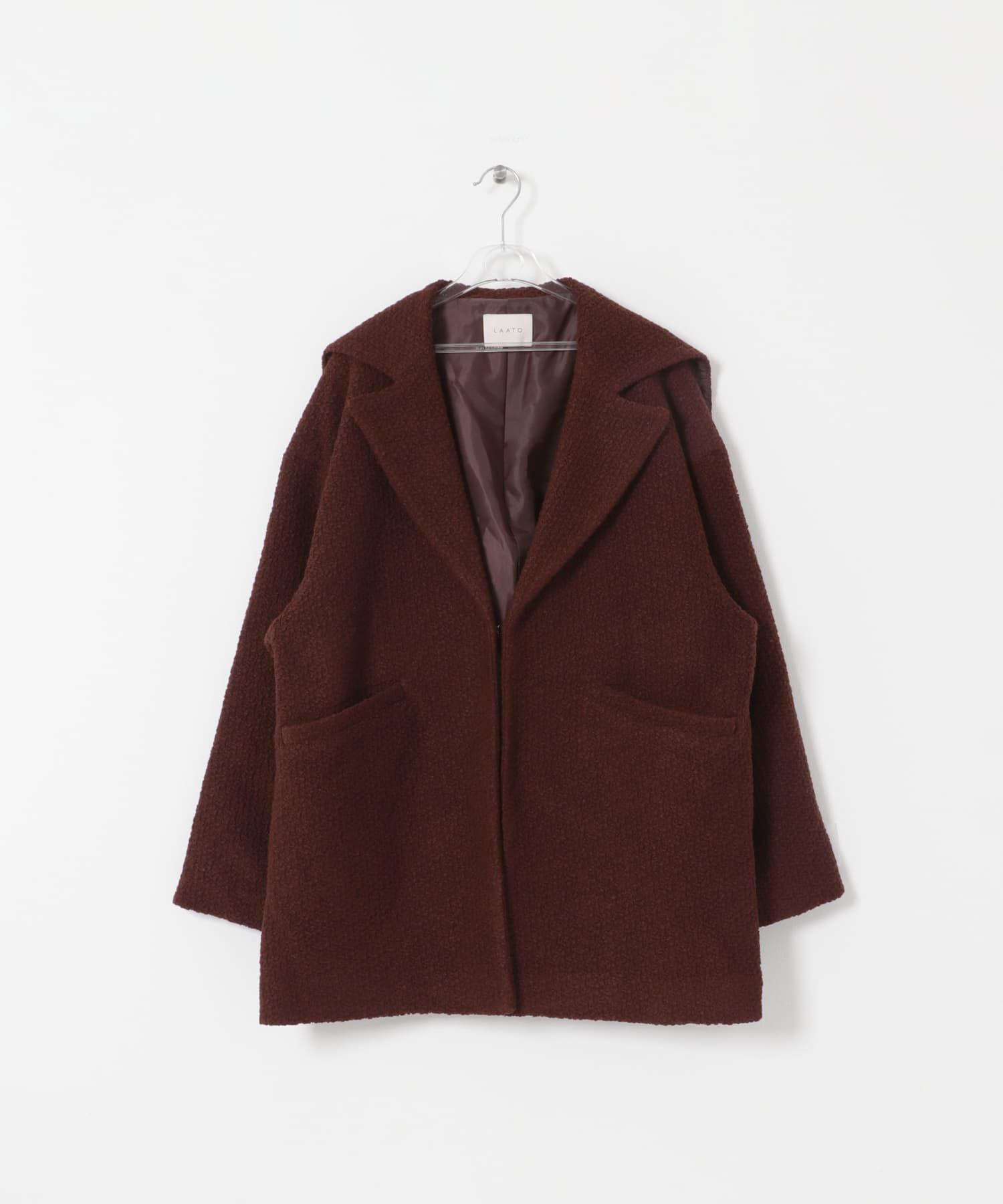 LAATO「sailor collar coat」|ノーカラーコート|