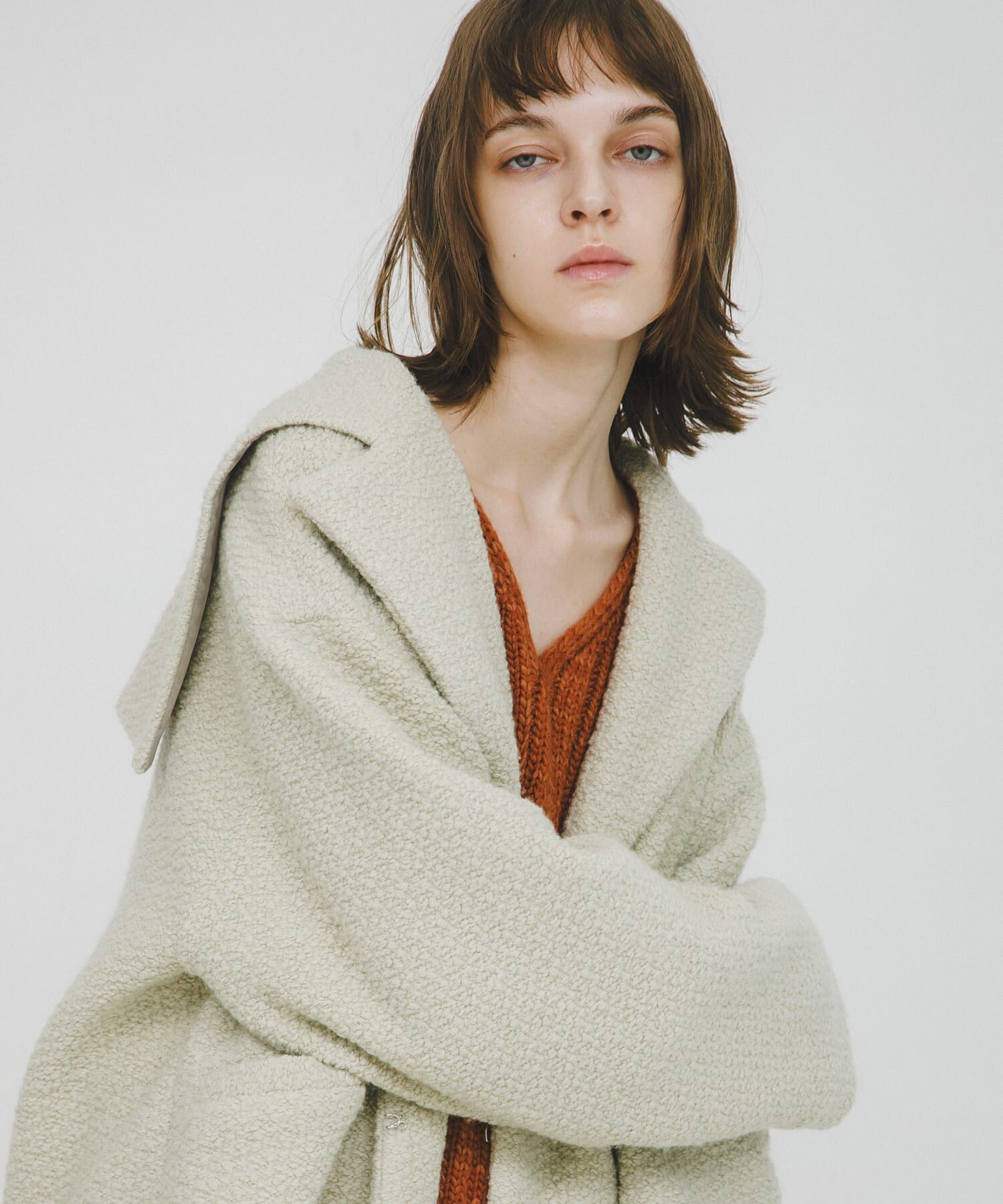 LAATO「sailor collar coat」|ノーカラーコート|