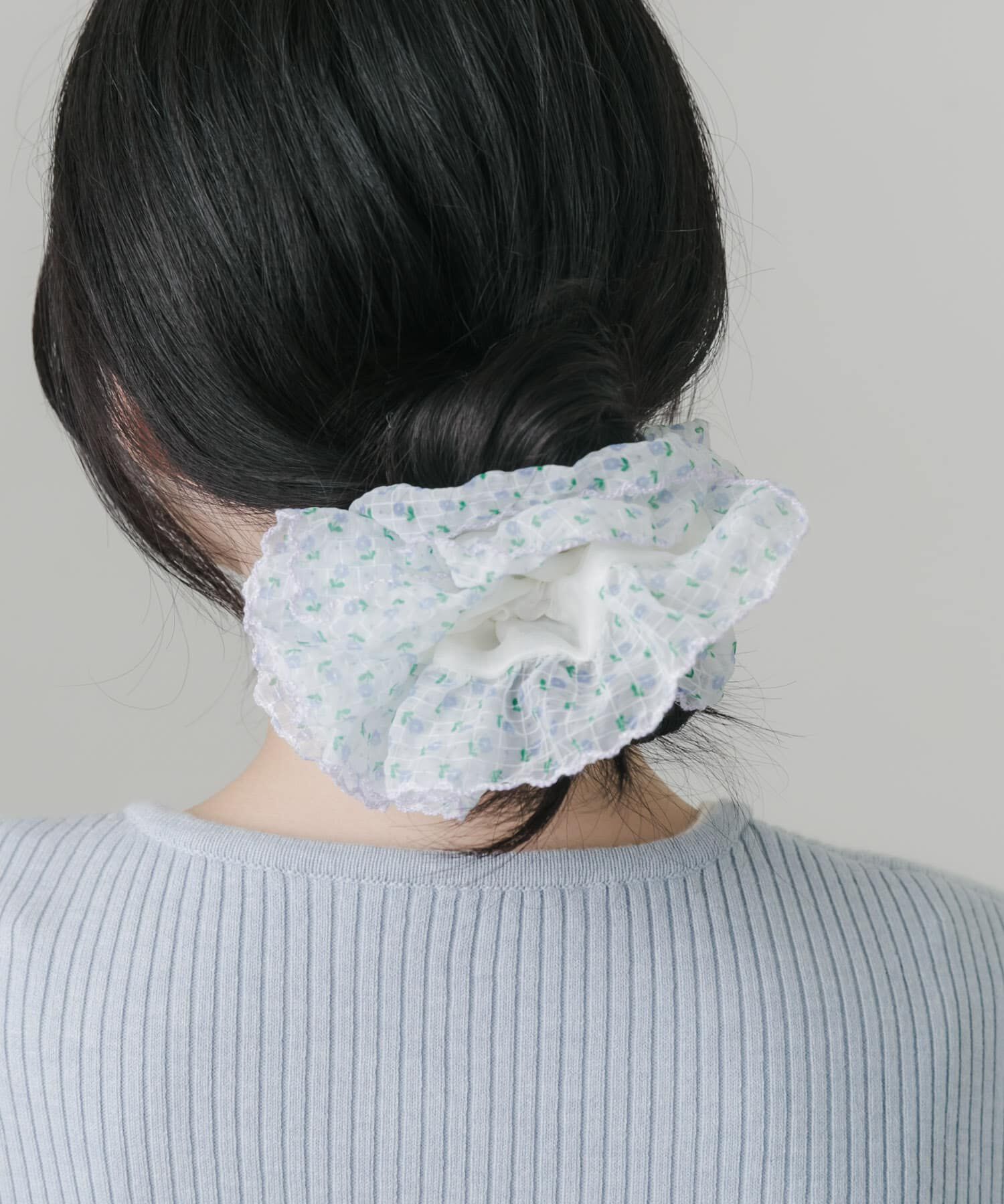 SMELLY「ミニフラワーシアーボリュームシュシュ」|ヘアゴム・シュシュ|