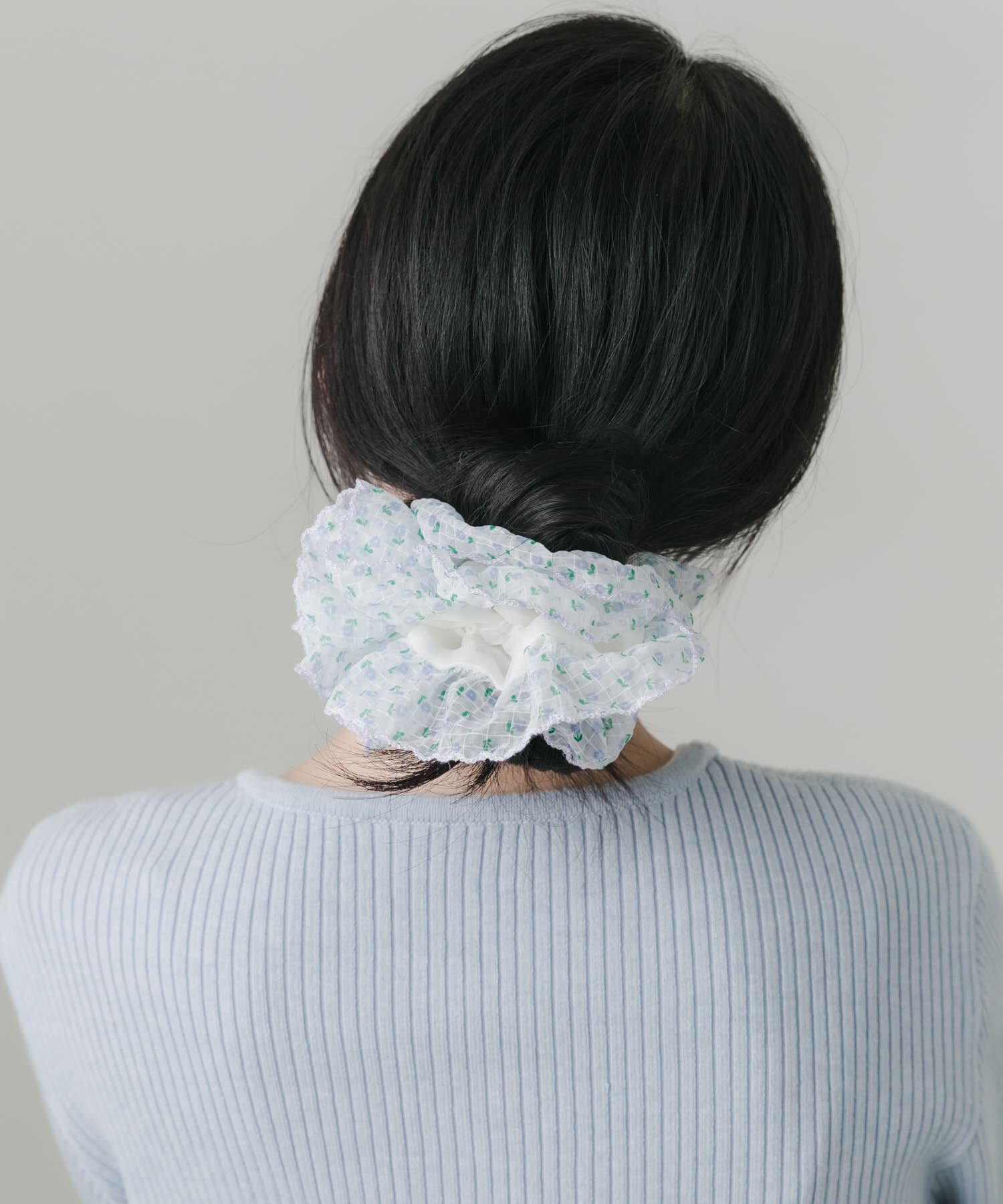 SMELLY「ミニフラワーシアーボリュームシュシュ」|ヘアゴム・シュシュ|