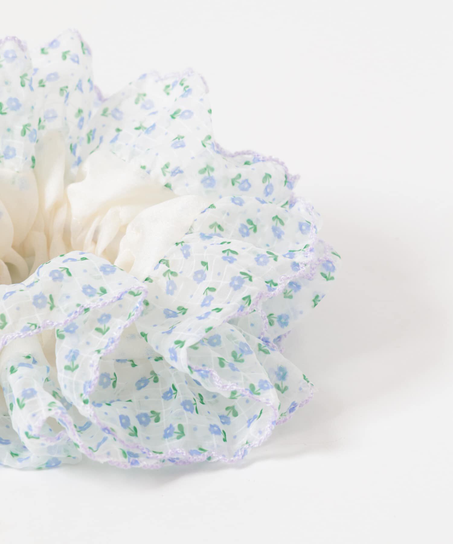 SMELLY「ミニフラワーシアーボリュームシュシュ」|ヘアゴム・シュシュ|