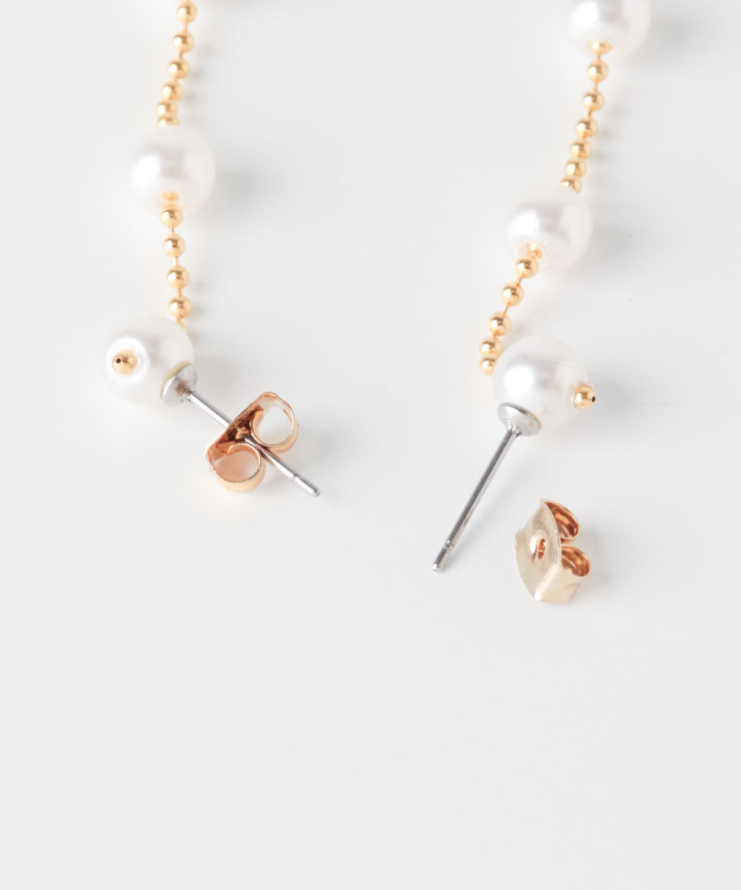 SMELLY「パールチェーンスウィングピアス」|ピアス|