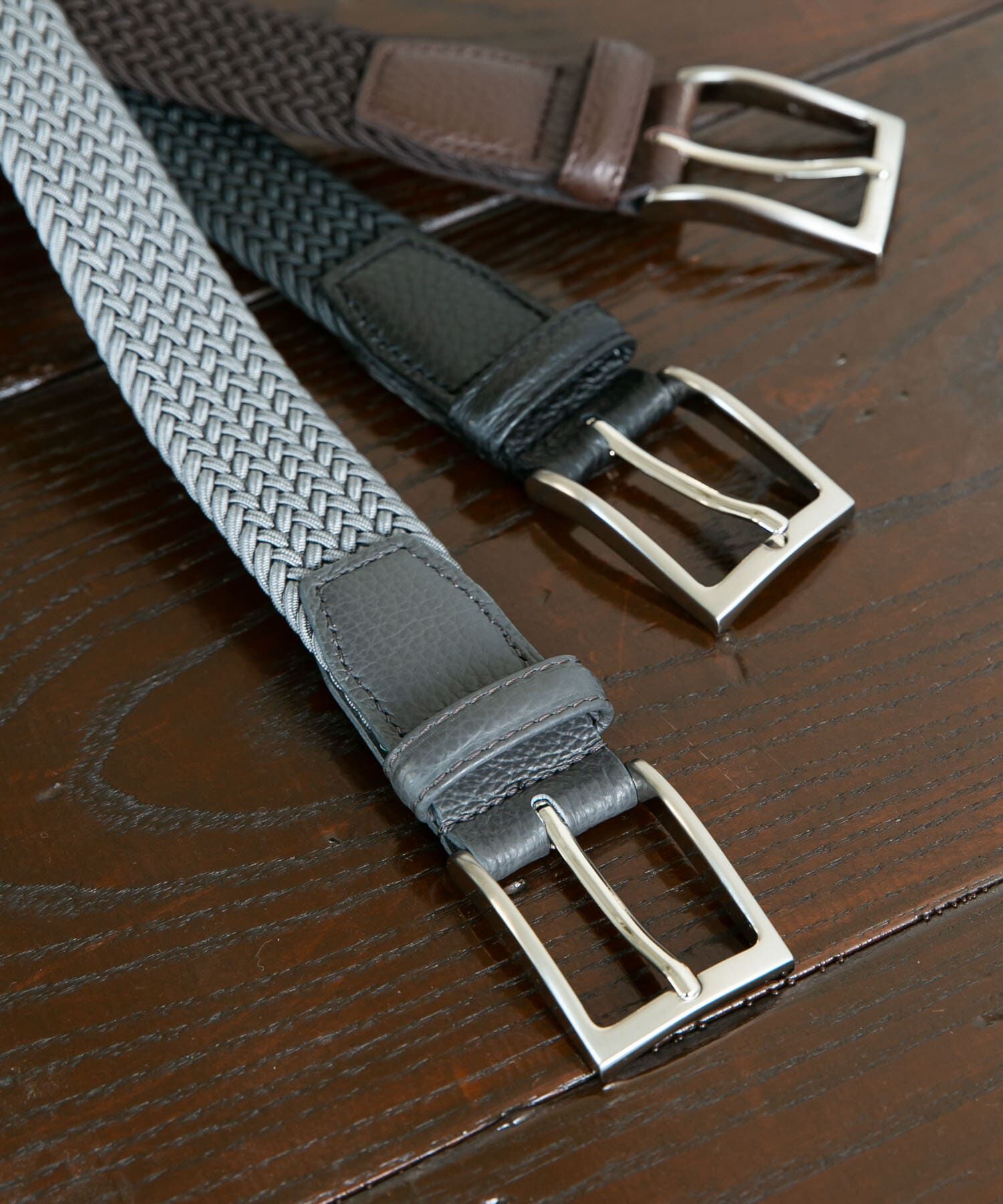 URBAN RESEARCH DOORS「LIFE STYLE TAILOR　イタリアンメッシュベルト」|ベルト|グレー