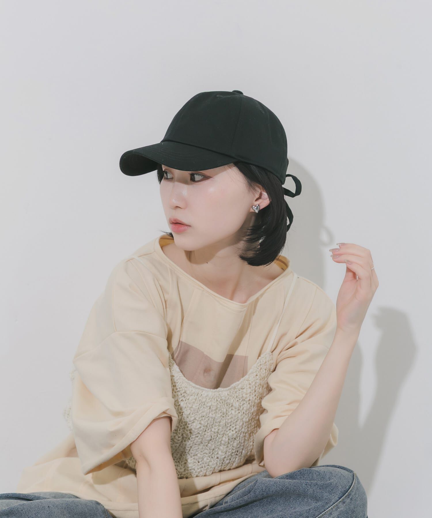 SMELLY「バックリボンキャップ」|キャップ・キャスケット|