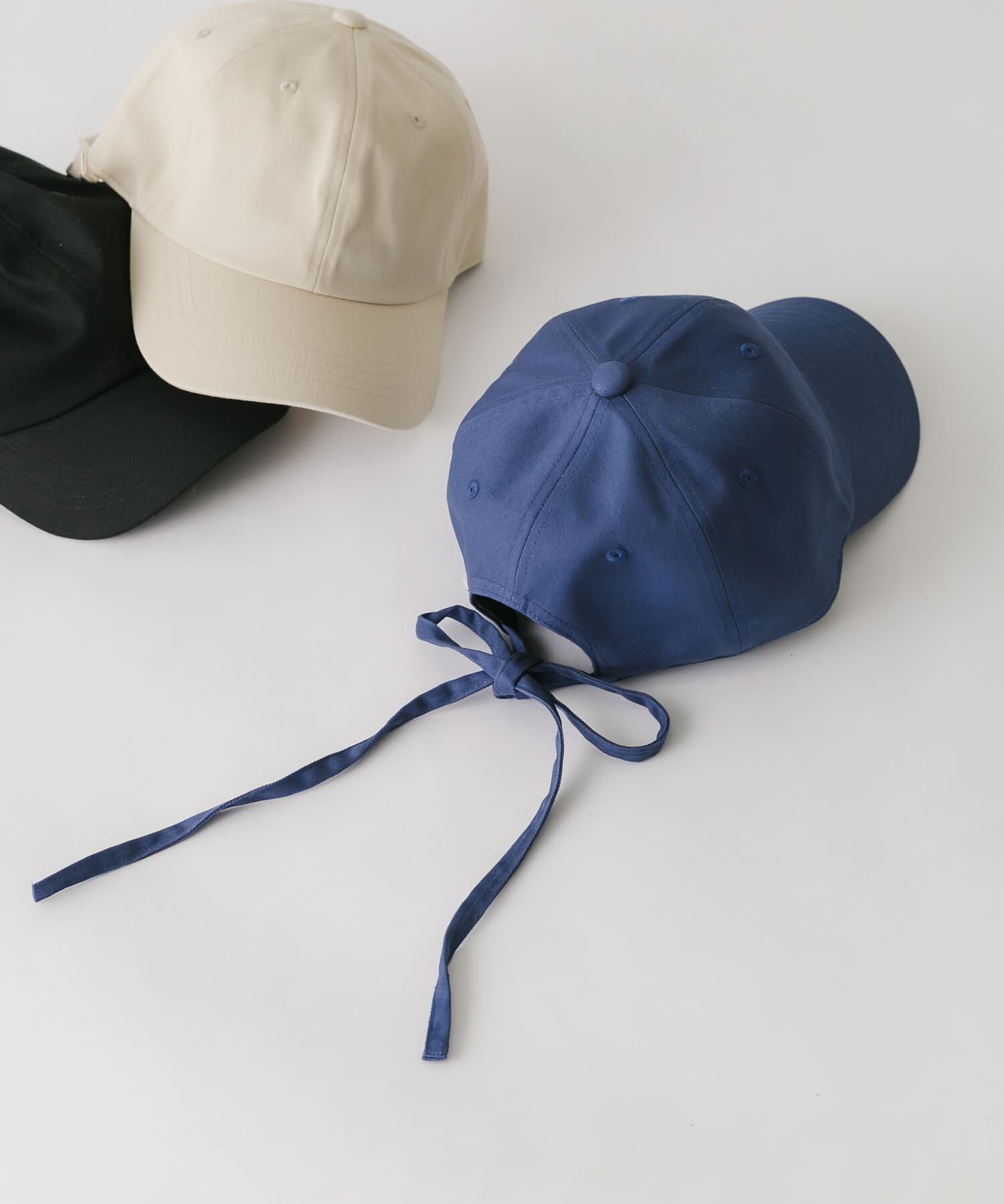 SMELLY「バックリボンキャップ」|キャップ・キャスケット|ブルー