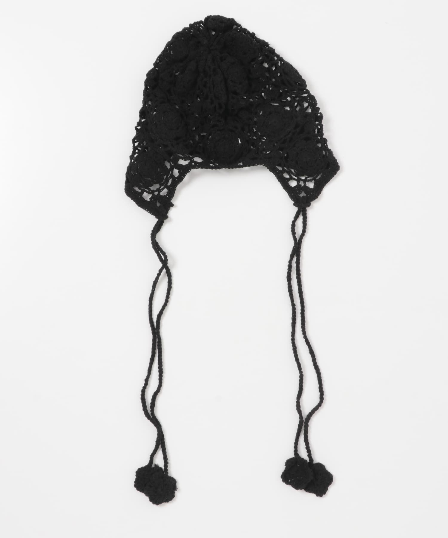 SMELLY「フラワーデザインボンネット」|ニット帽|