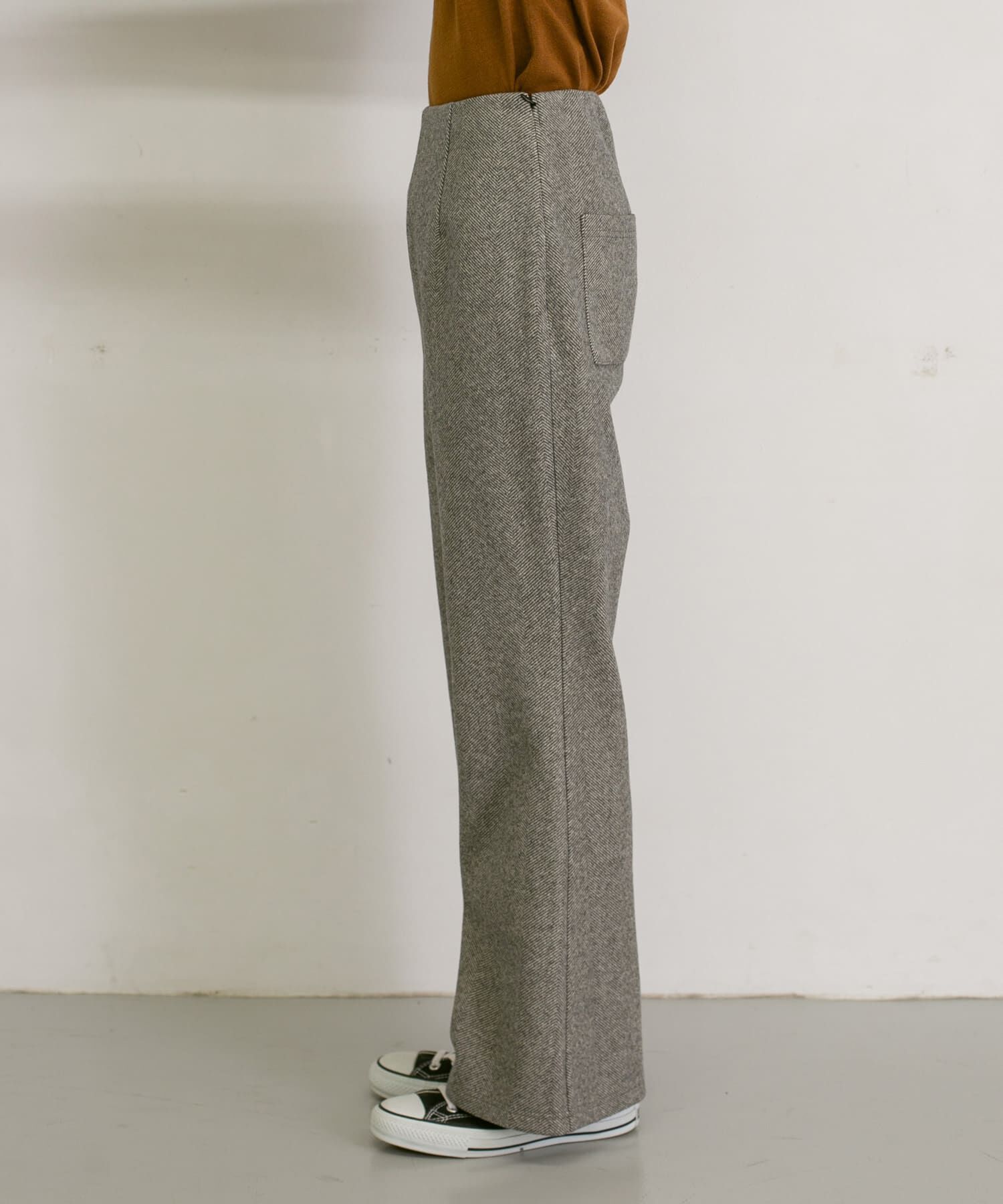  「ストレッチヘリンボンフレアーパンツ」|その他|
