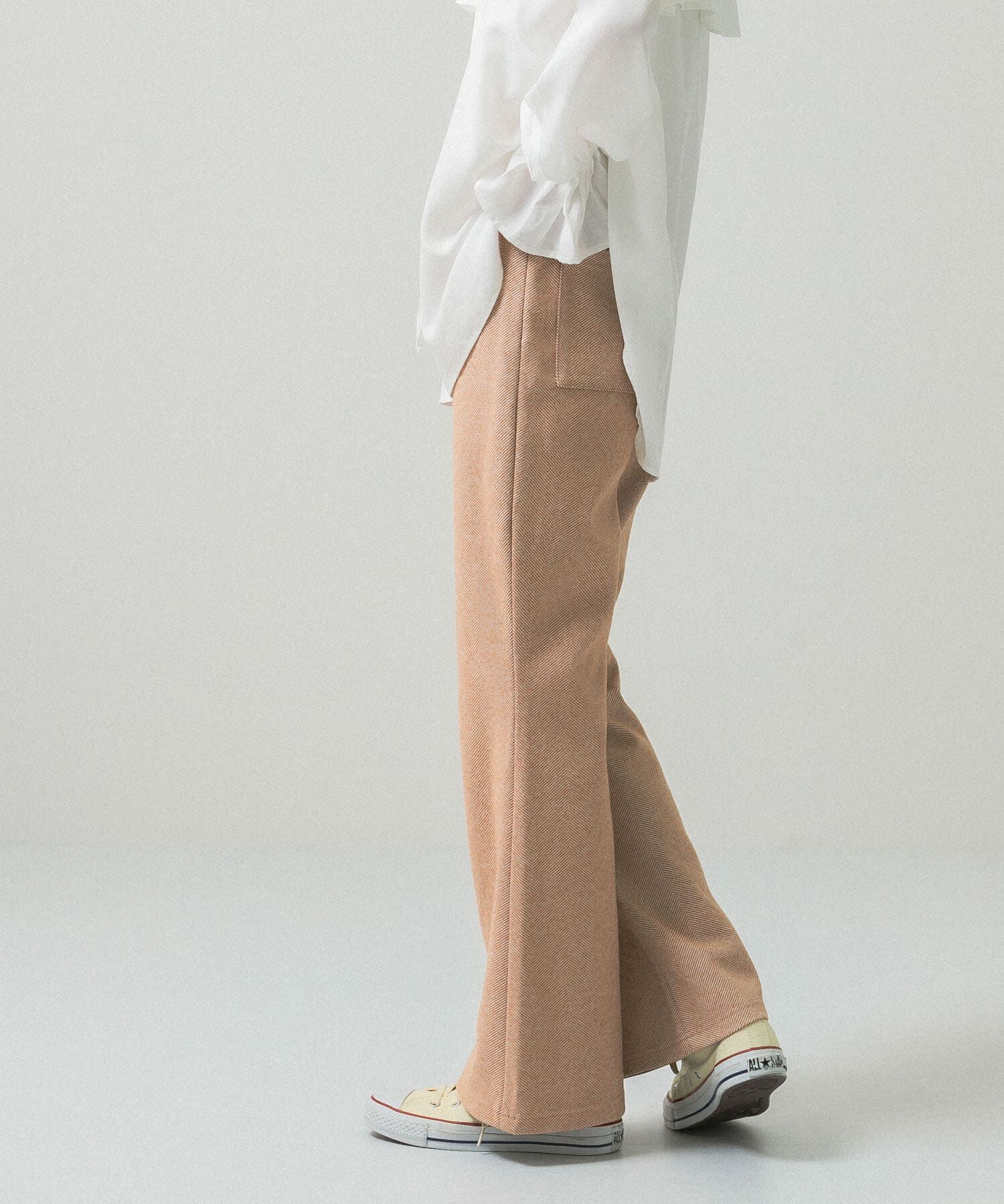  「ストレッチヘリンボンフレアーパンツ」|その他|