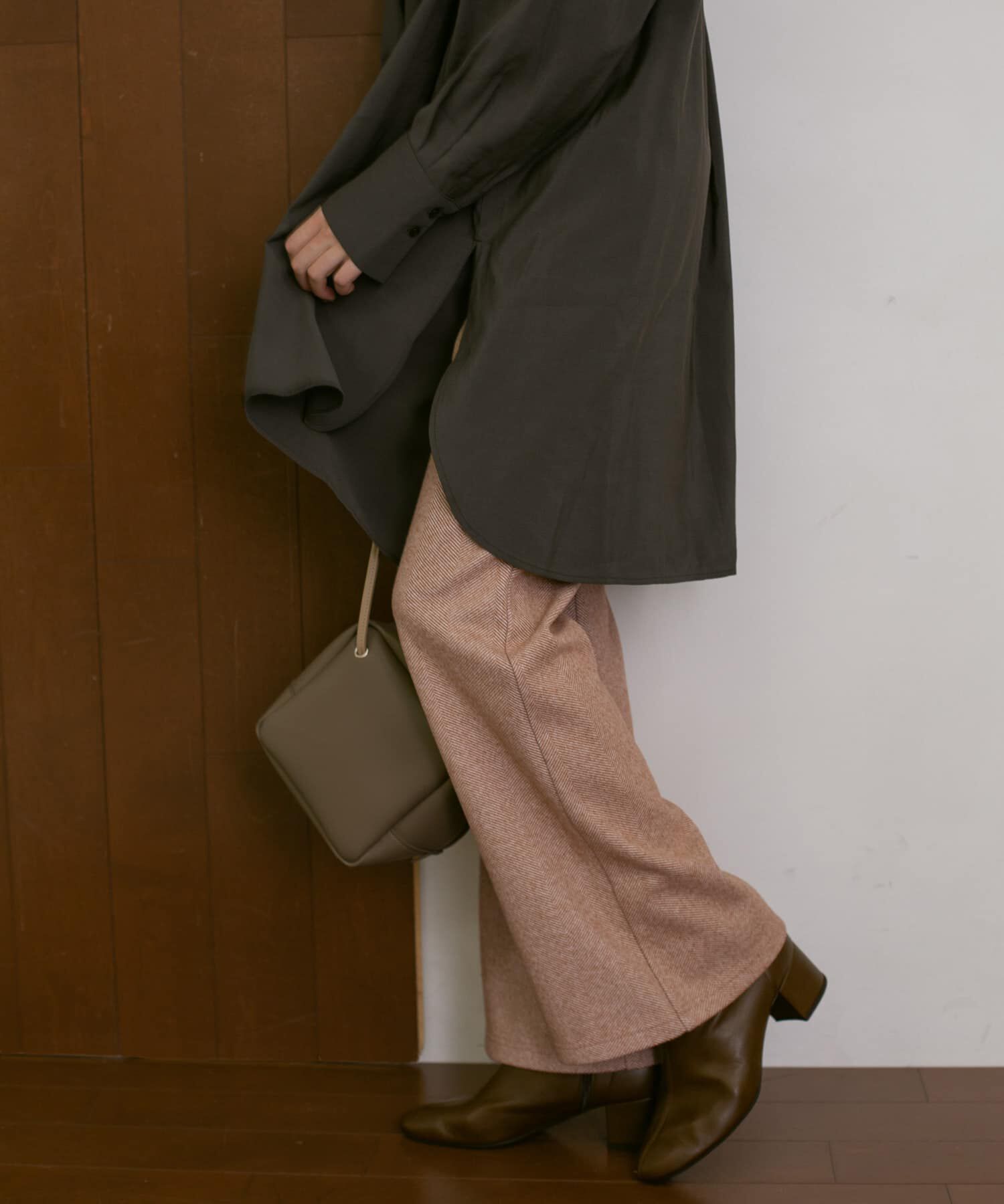  「ストレッチヘリンボンフレアーパンツ」|その他|