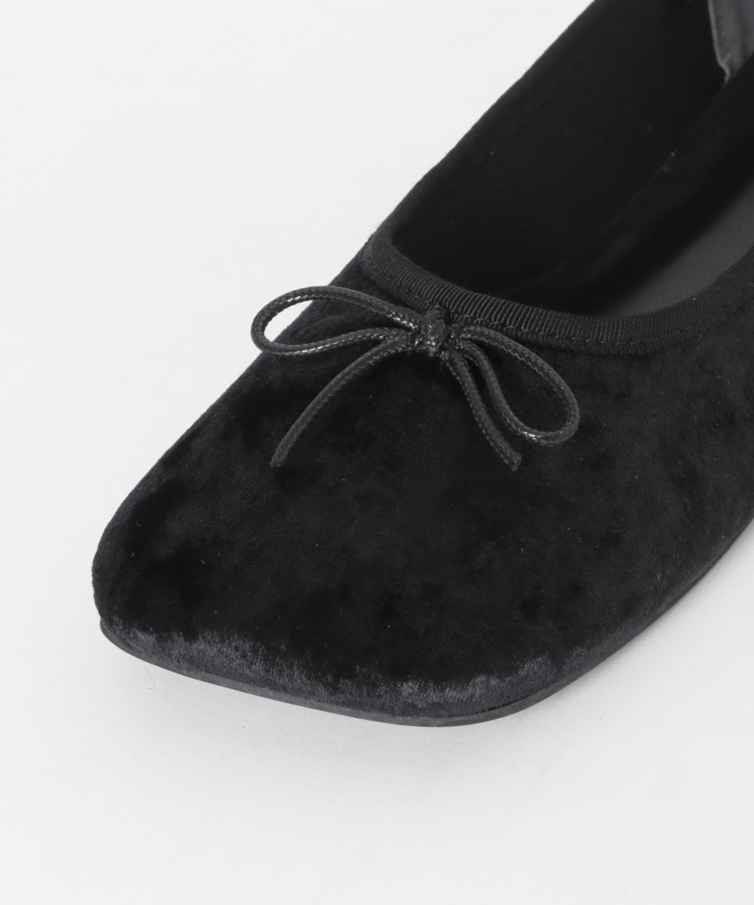 SENSE OF PLACE by URBAN RESEARCH「ベロアスクエアフラットシューズ」|バレエシューズ|