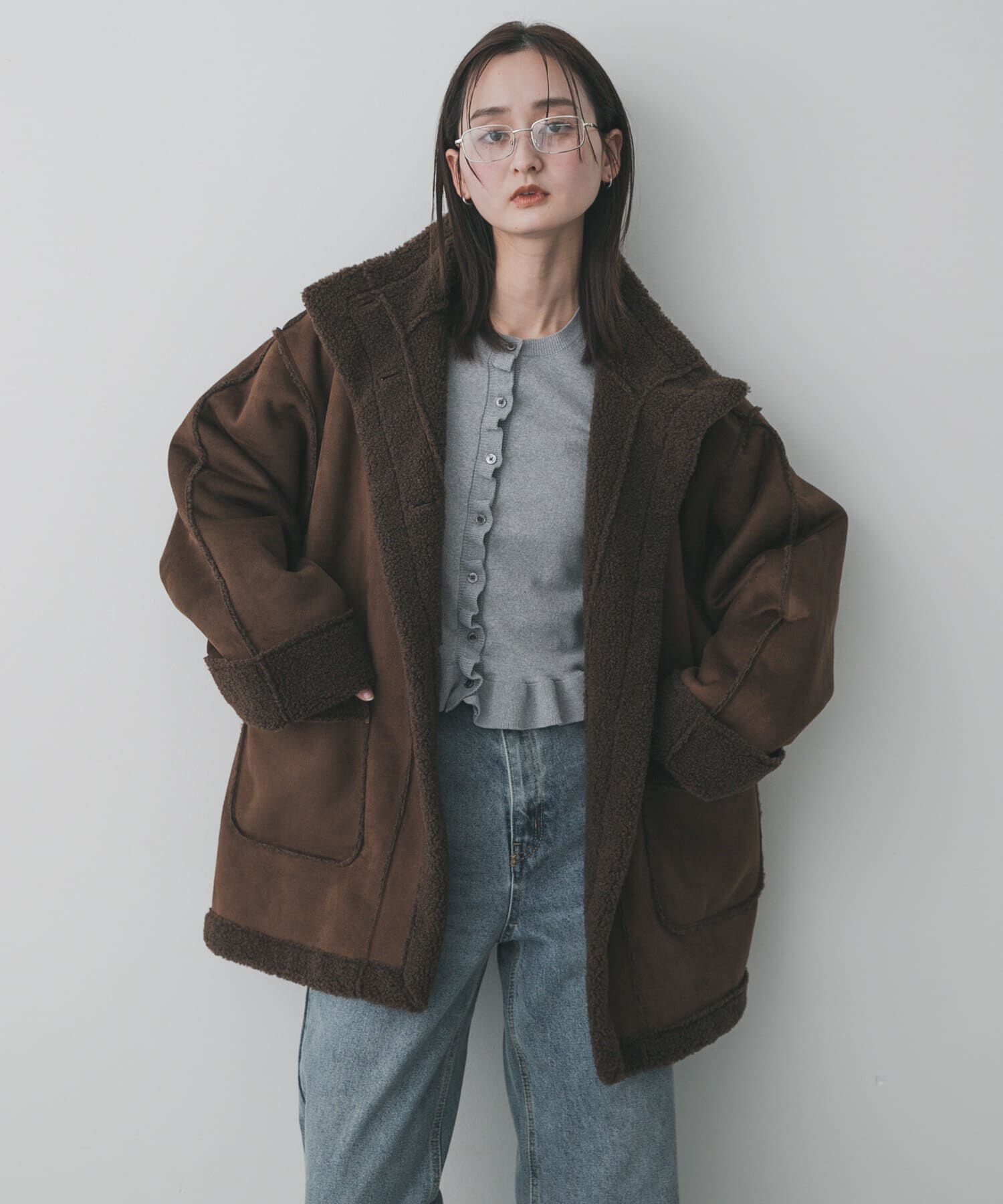 SENSE OF PLACE by URBAN RESEARCH「フェイクムートンスタンドジャケット」|その他|