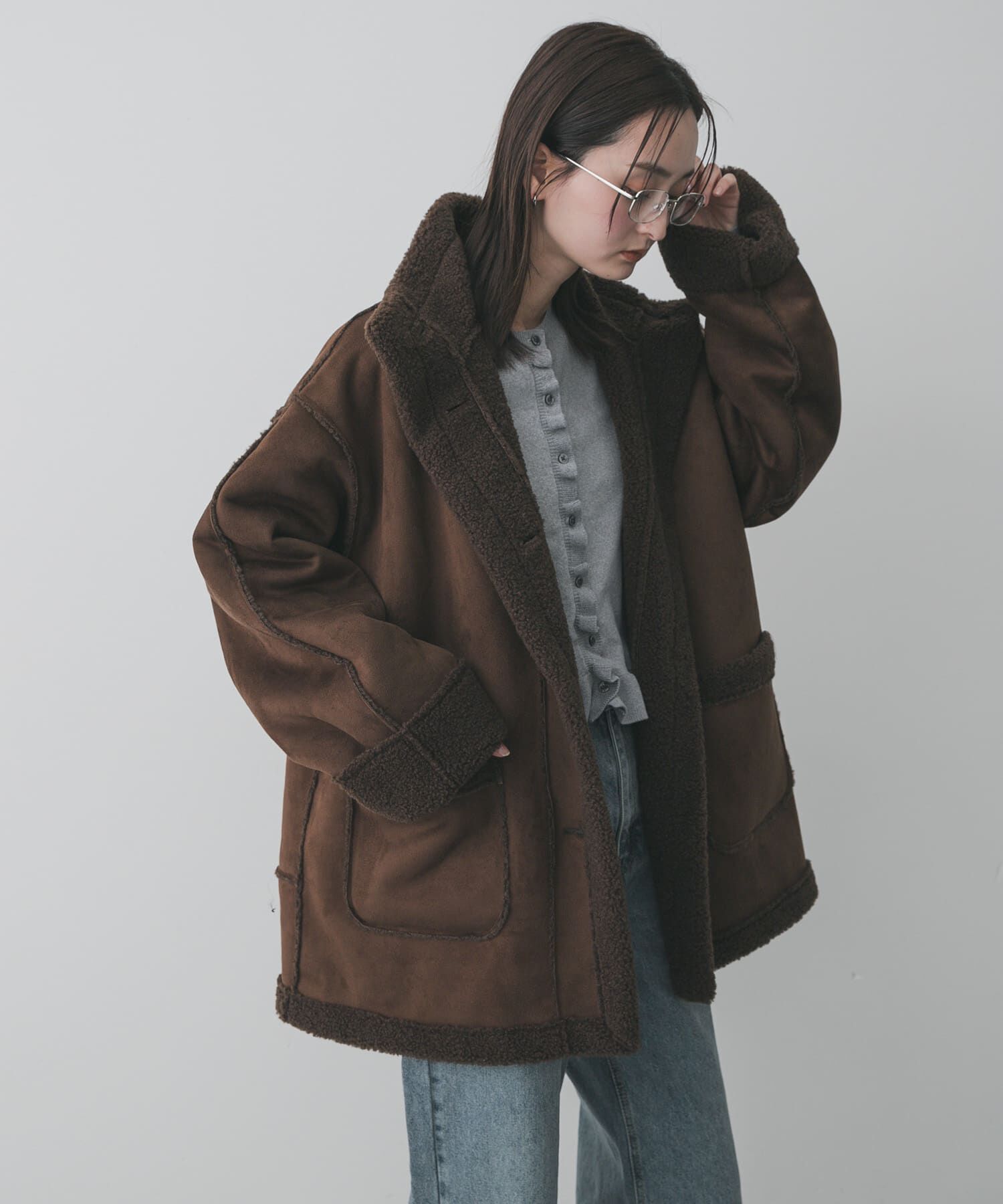 SENSE OF PLACE by URBAN RESEARCH「フェイクムートンスタンドジャケット」|その他|