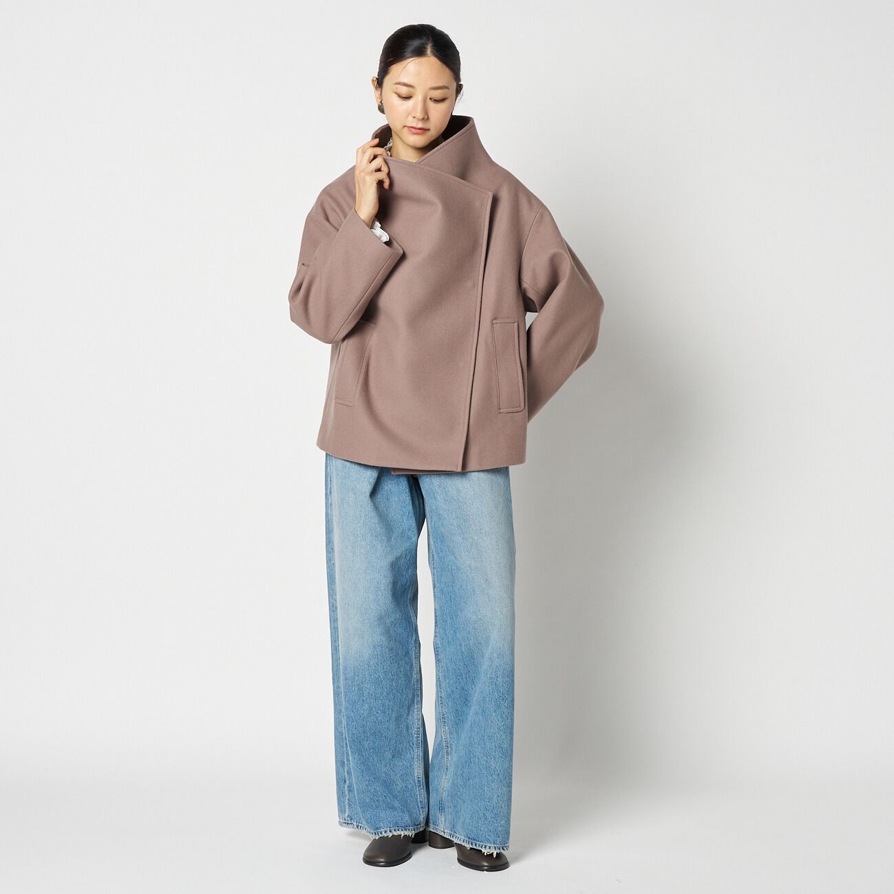 HELIOPOLE「HELIOPOLE WOOL STAND COLLAR BLOUSON」|ブルゾン・スタジャン|