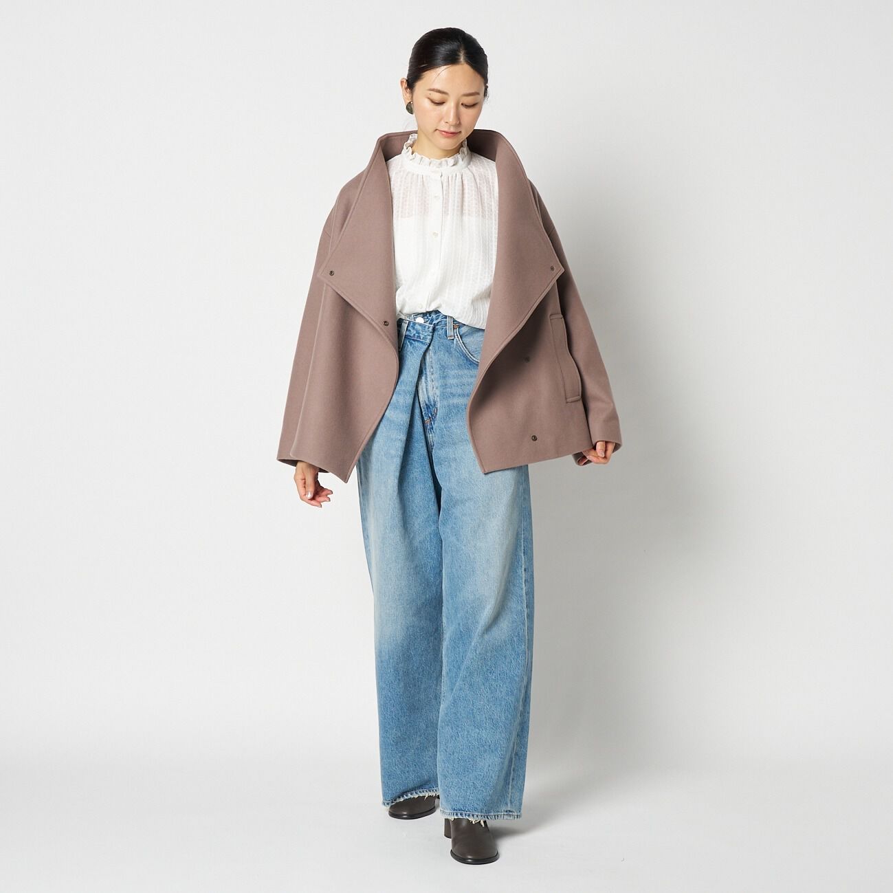 HELIOPOLE「HELIOPOLE WOOL STAND COLLAR BLOUSON」|ブルゾン・スタジャン|