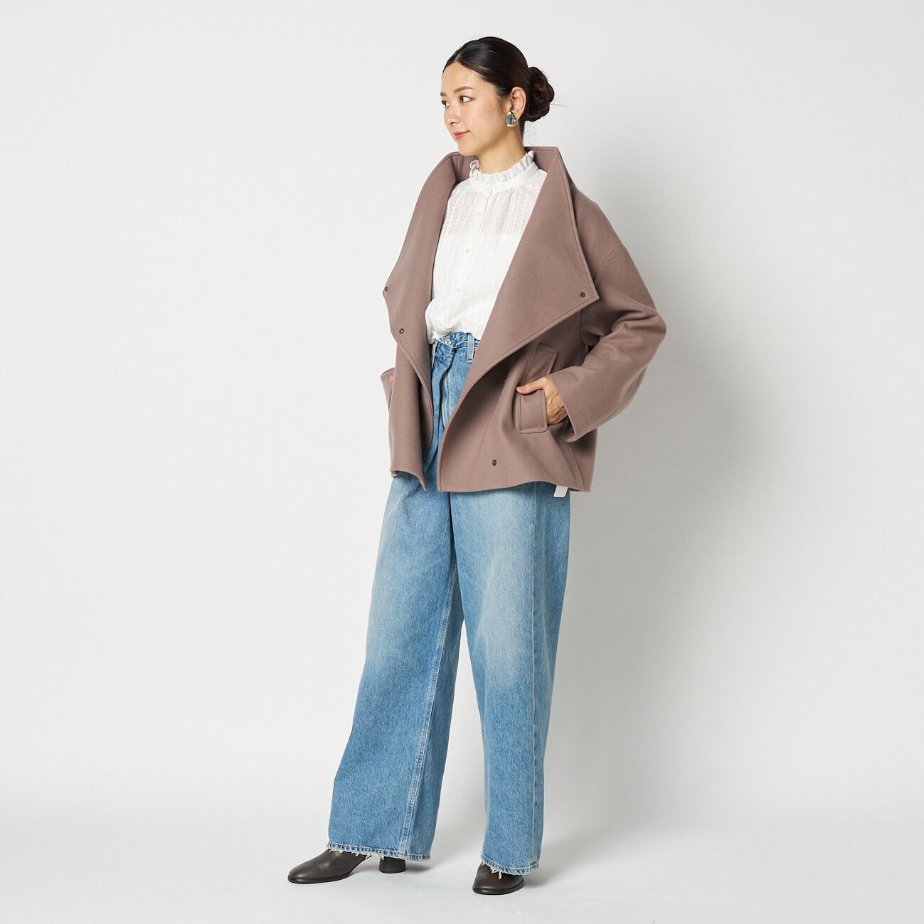 HELIOPOLE「HELIOPOLE WOOL STAND COLLAR BLOUSON」|ブルゾン・スタジャン|