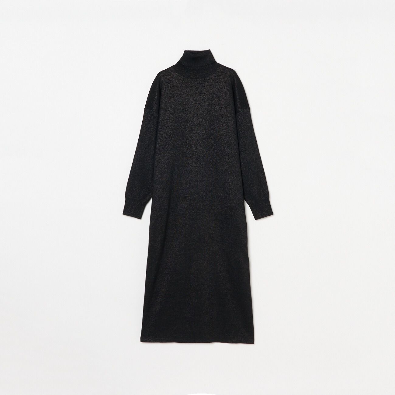  「three dots LUREX KNIT DRESS」|ワンピース|ブラック