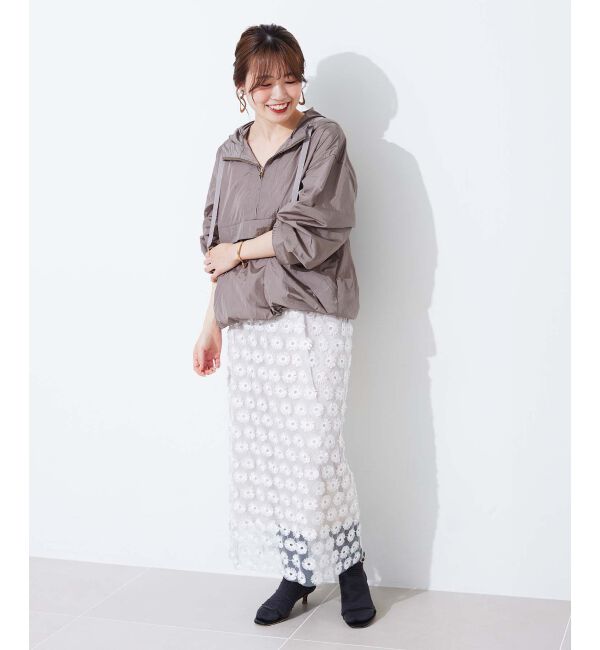 le.coeur blanc「シャイニーナイロンアノラックパーカー」|その他|