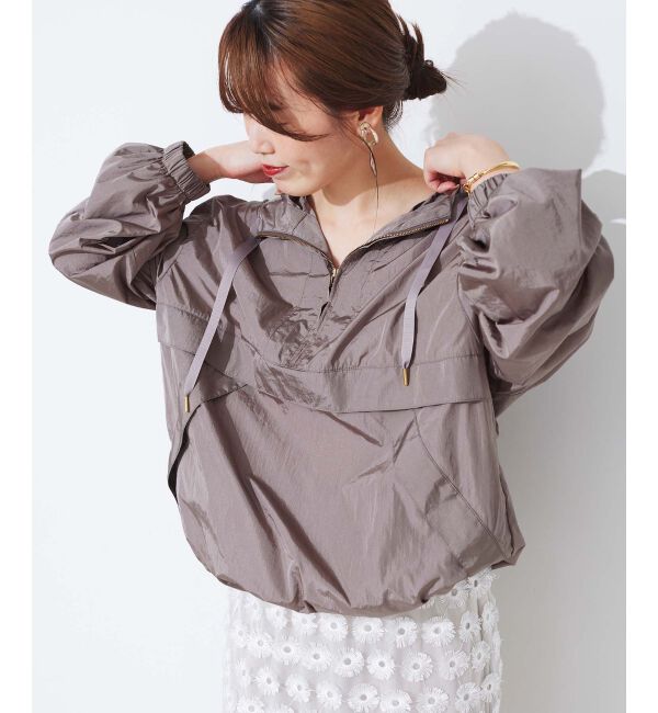 le.coeur blanc「シャイニーナイロンアノラックパーカー」|その他|