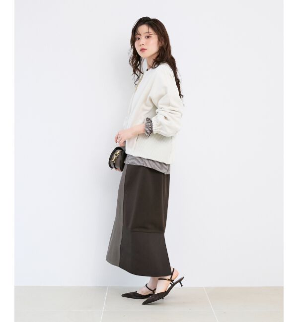  「異素材ボリュームスリーブブルゾン」|ブルゾン・スタジャン|