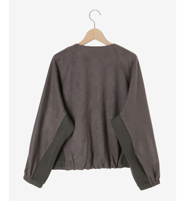  「異素材ボリュームスリーブブルゾン」|ブルゾン・スタジャン|