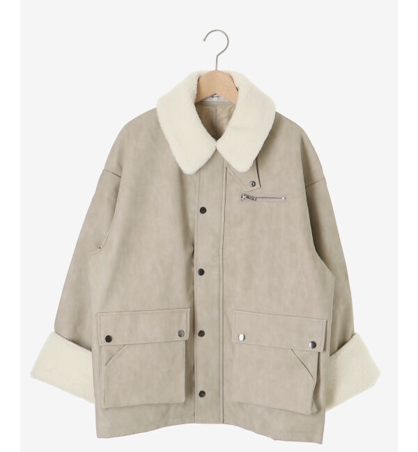  「《WEB限定アイテム》ヴィンテージライクボアカラーブルゾン」|ブルゾン・スタジャン|