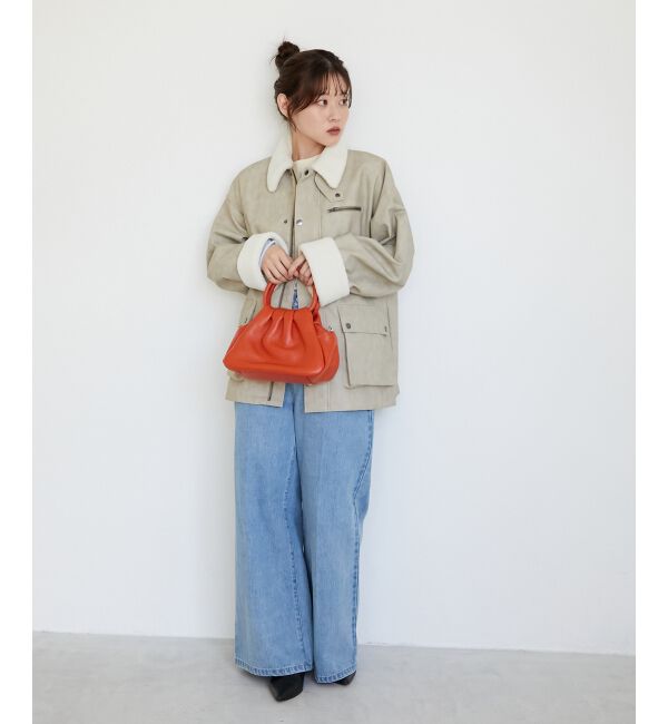  「《WEB限定アイテム》ヴィンテージライクボアカラーブルゾン」|ブルゾン・スタジャン|