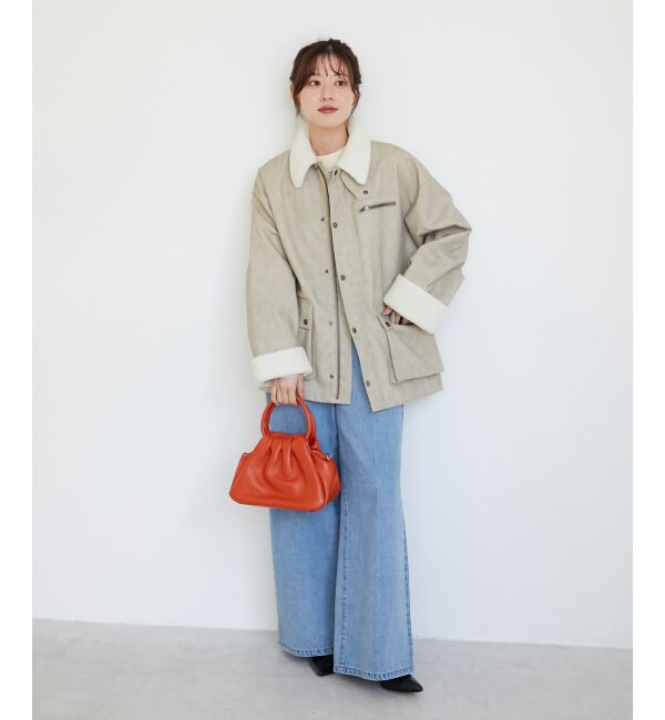  「《WEB限定アイテム》ヴィンテージライクボアカラーブルゾン」|ブルゾン・スタジャン|