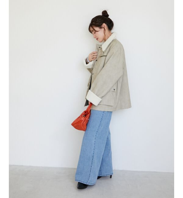  「《WEB限定アイテム》ヴィンテージライクボアカラーブルゾン」|ブルゾン・スタジャン|