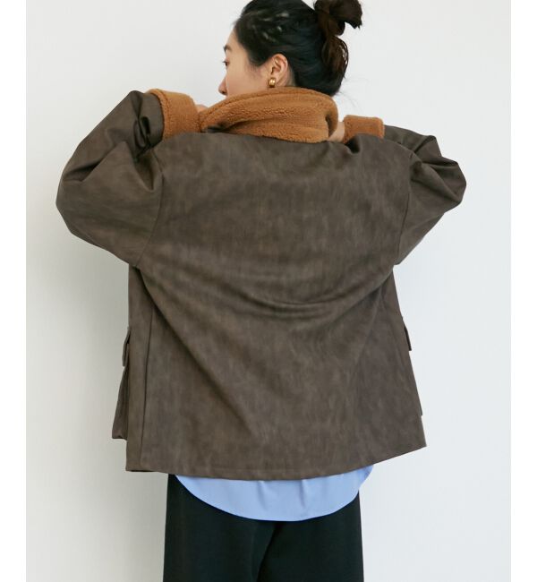  「《WEB限定アイテム》ヴィンテージライクボアカラーブルゾン」|ブルゾン・スタジャン|