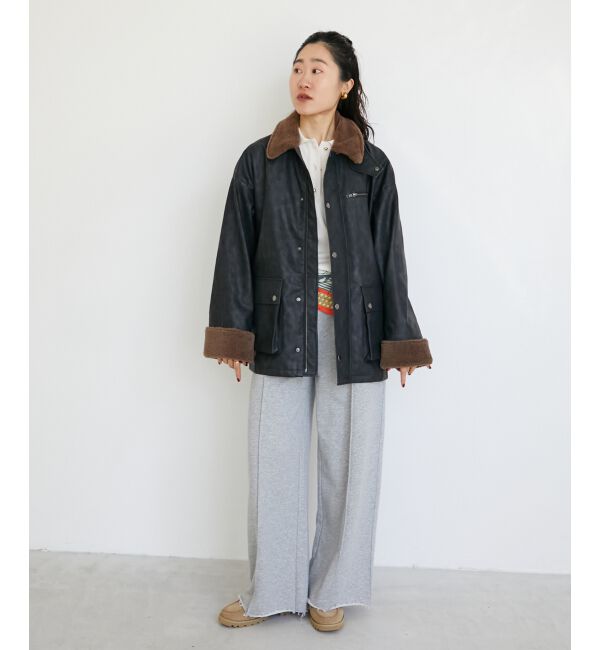  「《WEB限定アイテム》ヴィンテージライクボアカラーブルゾン」|ブルゾン・スタジャン|