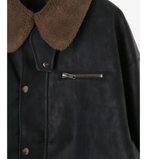  「《WEB限定アイテム》ヴィンテージライクボアカラーブルゾン」|ブルゾン・スタジャン|