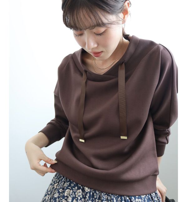  「《WEB限定アイテム》パーカーライクデザイントップス」|Tシャツ・カットソー|