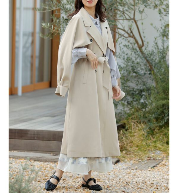 MAJESTICLEGON「マルチwayレイヤードトレンチコート」|トレンチコート|